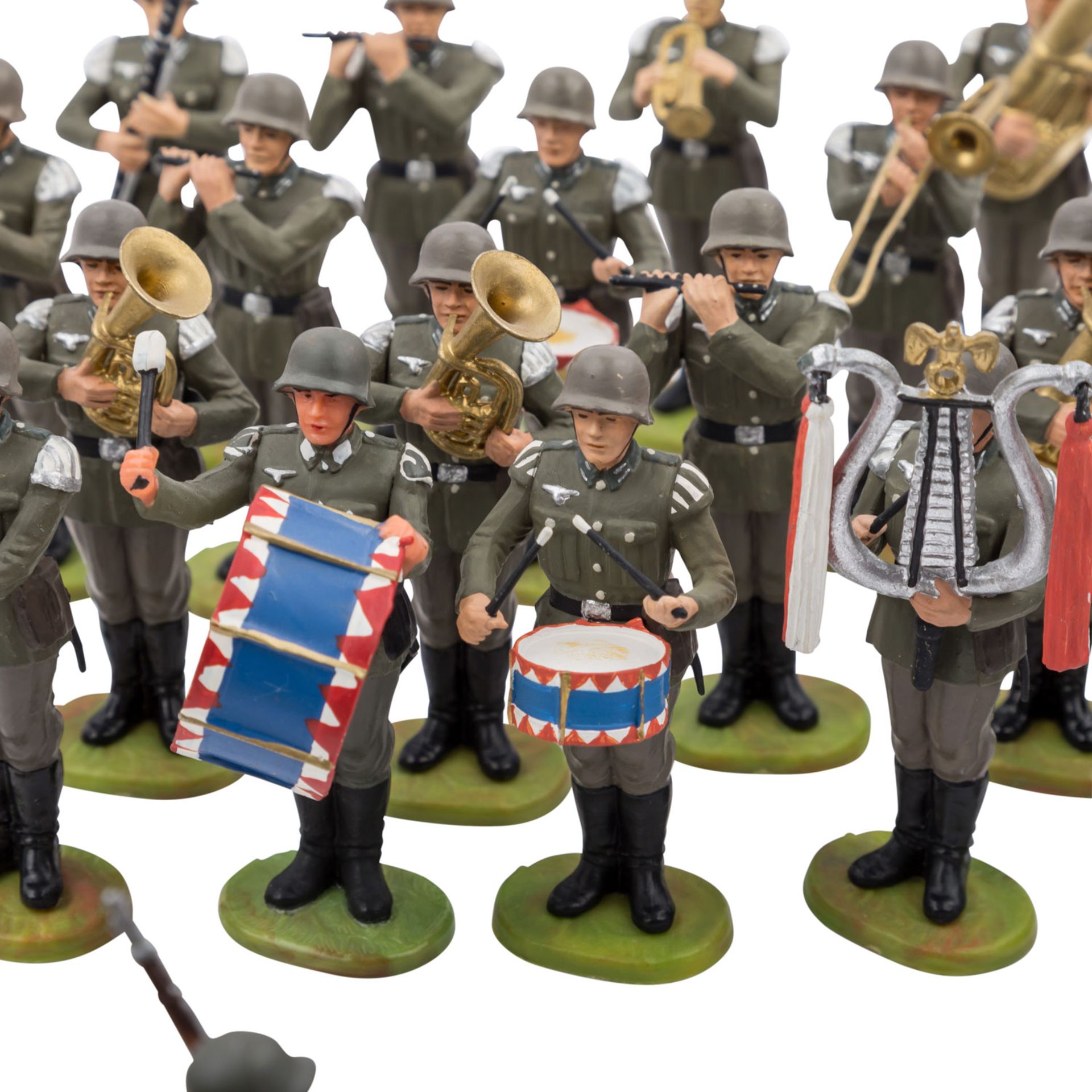 ELASTOLIN/PREISER Konvolut von ca. 46 deutschen Soldaten, NK,Hartplastik, gemarkt, darunter - Bild 3 aus 10