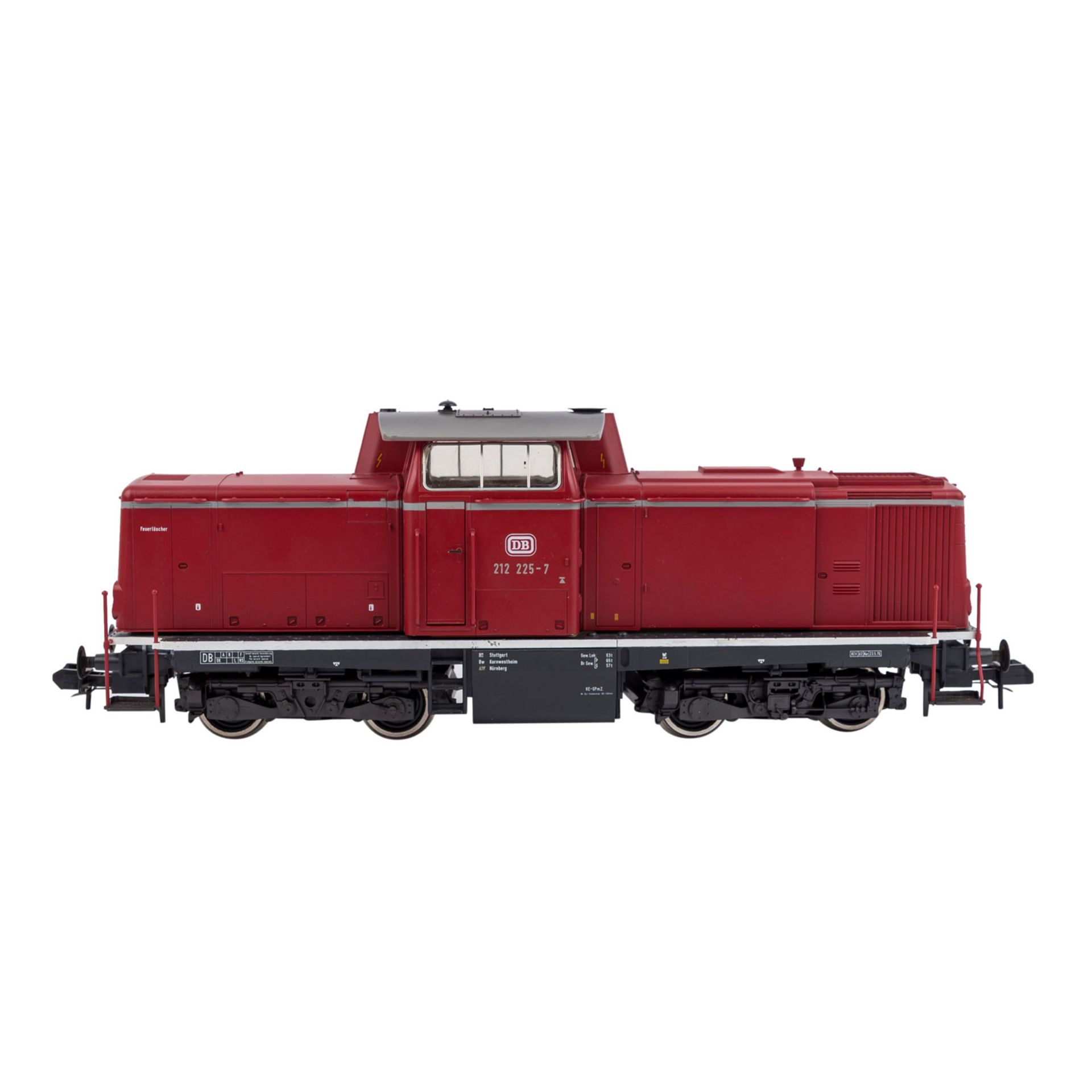 MÄRKLIN Diesellok 5772, Spur 1,rot, BR 212 der DB, BN 212 225-7. Im Originalkarton (l. - Bild 5 aus 6