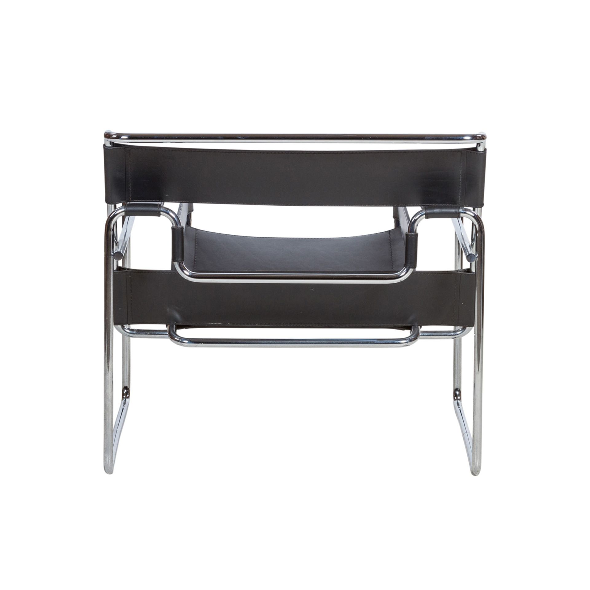 BREUER, MARCEL "Wassily Chair"Marcel Breuer, Sessel / Lounge Chair, Modell 'Wassily Chair', Leder - Bild 4 aus 6