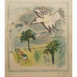 CHAGALL, MARC (1887-1985) "La grande corniche"signiert 'Marc Chagall', Farblithografie, Nr. 33 aus