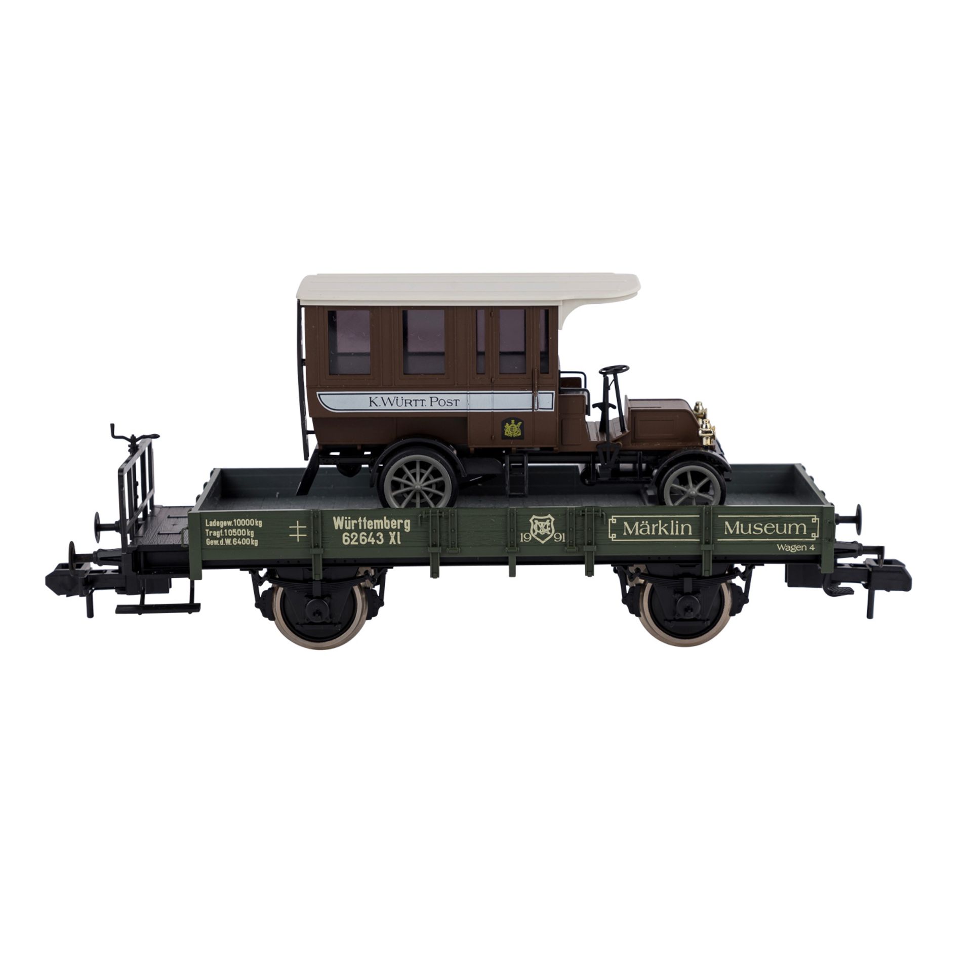 MÄRKLIN Konvolut von fünf Museumswagen, Spur 1,bestehend aus 85801 (1989), 85802 (1988), 85803 ( - Bild 3 aus 6