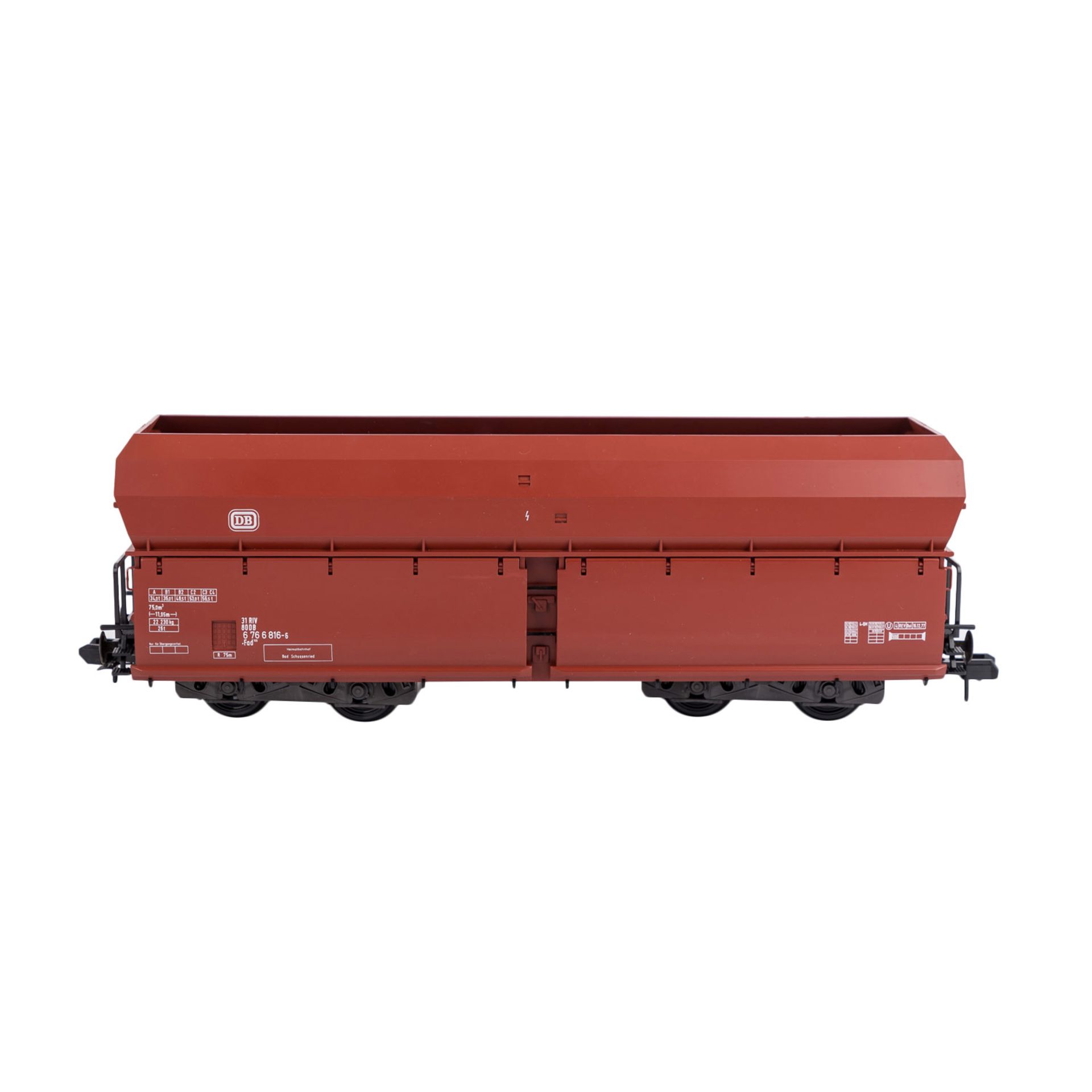 MÄRKLIN Konvolut von vier Güterwagen, Spur 1,bestehend aus 5851 Hochbordwg., 5868 BP-Kesselwg., 5870 - Bild 4 aus 5