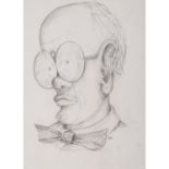 RINKERT, JO (1922-2014), "Karikatur Herrenportrait",u.re. monogrammiert 'Jori', Bleistift/Papier,