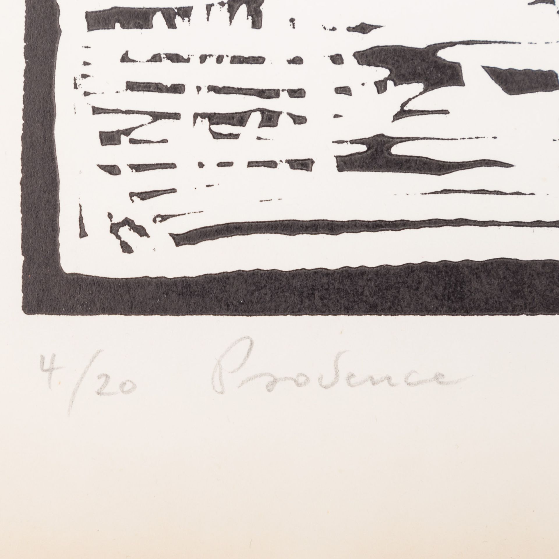 KÖTTER, ELEONORE (1932-2017), "Provence",Holzschnitt/Papier, u.re. mit Blst. von Hand signiert, u. - Image 3 of 5