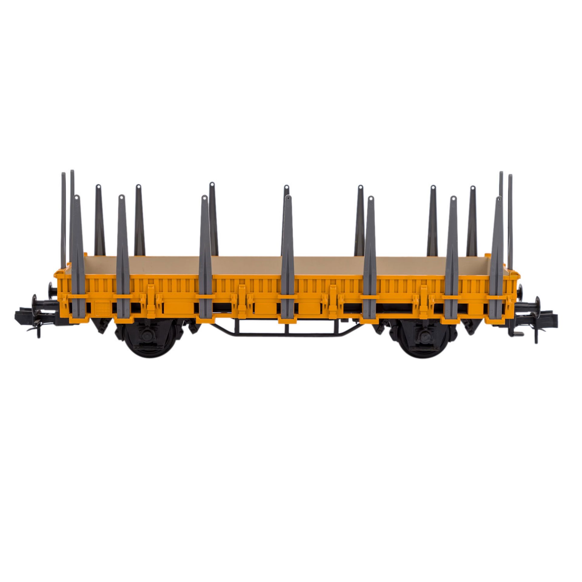 MÄRKLIN Konvolut von drei Güterwagen, Spur 1,bestehend aus 5851 off. Güterwg. u. 2x 5853 Rungenwg. - Bild 4 aus 7