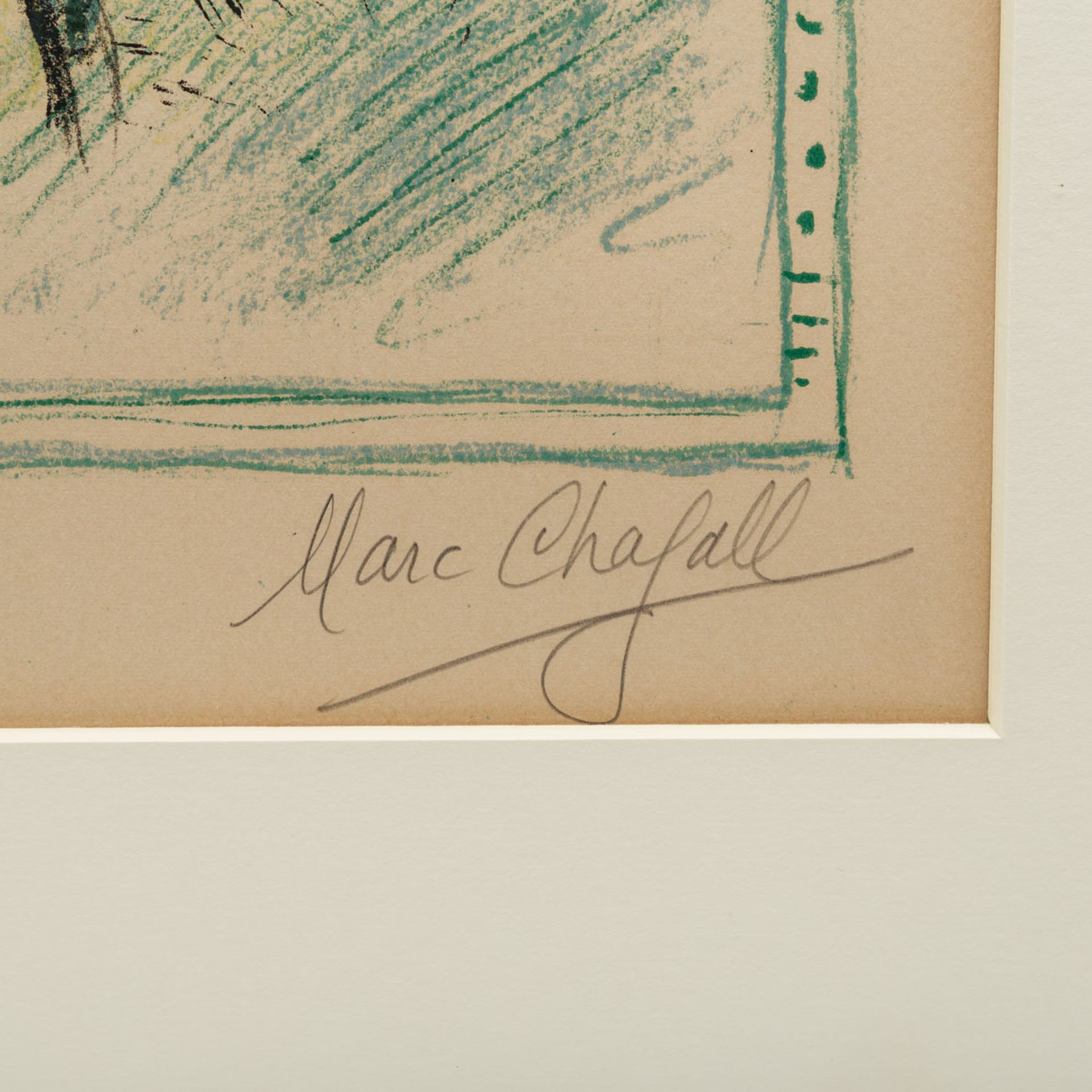 CHAGALL, MARC (1887-1985) "La grande corniche"signiert 'Marc Chagall', Farblithografie, Nr. 33 aus - Image 3 of 6