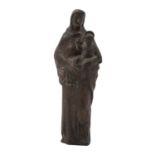 DIETZ, ELMAR (1902-1996) "Madonna"Bronze, signiert: "Elmar Dietz", H: 36 cm. DIETZ, ELMAR (1902-