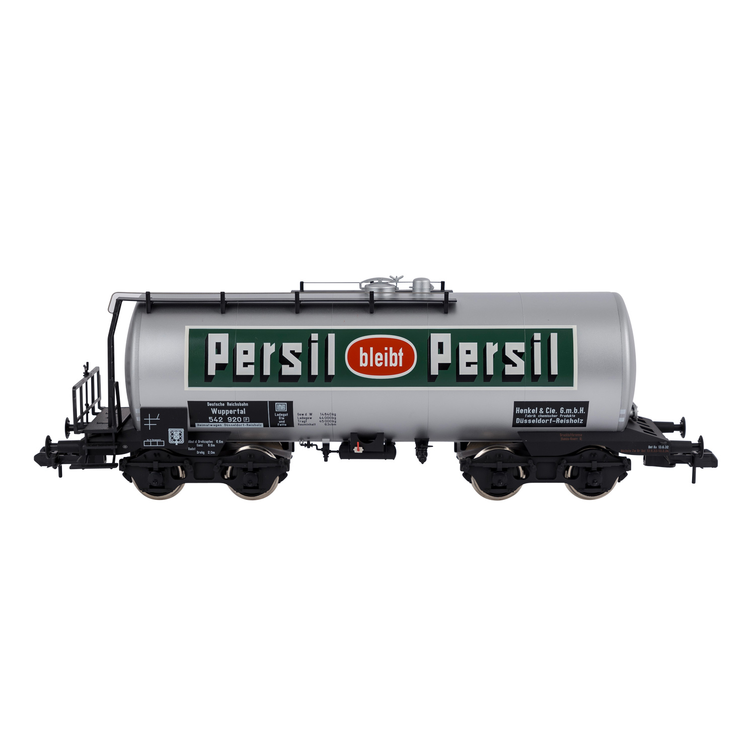 MÄRKLIN Insider-Jahreswagen 2000 58665, Spur 1,silberner Persil-Kesselwg., dazu Werbesäule aus - Image 3 of 4