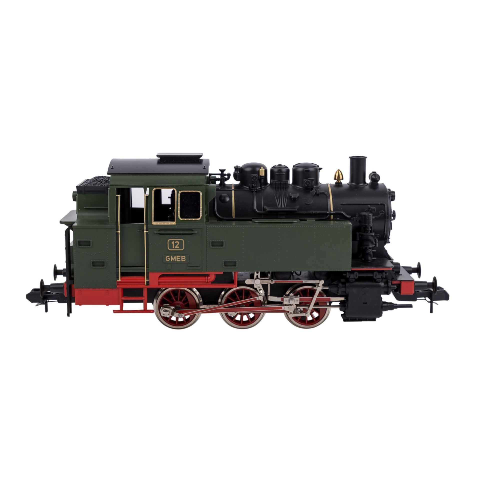 MÄRKLIN Tenderlok der GMEB 5712, Spur 1,schwarz/grün, BN 12. Im Originalkarton (l. - Bild 2 aus 6