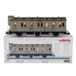 MÄRKLIN Abteilwagen der KPEV 5815, Spur 1,graues Kunststoff-Gehäuse, BN 1502, hochstehendes