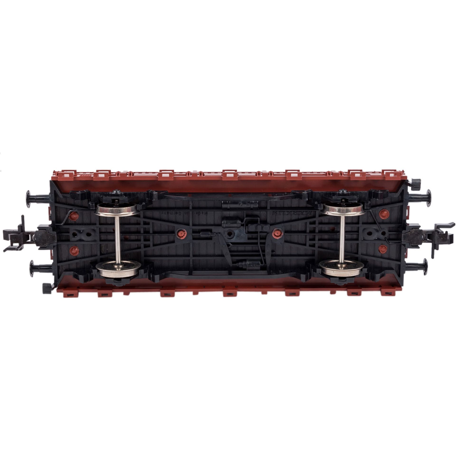 MÄRKLIN Konvolut von vier Güterwagen, Spur 1,bestehend aus 5853 Rungenwg., 2x 5857 Güterwg. Miele u. - Bild 3 aus 9