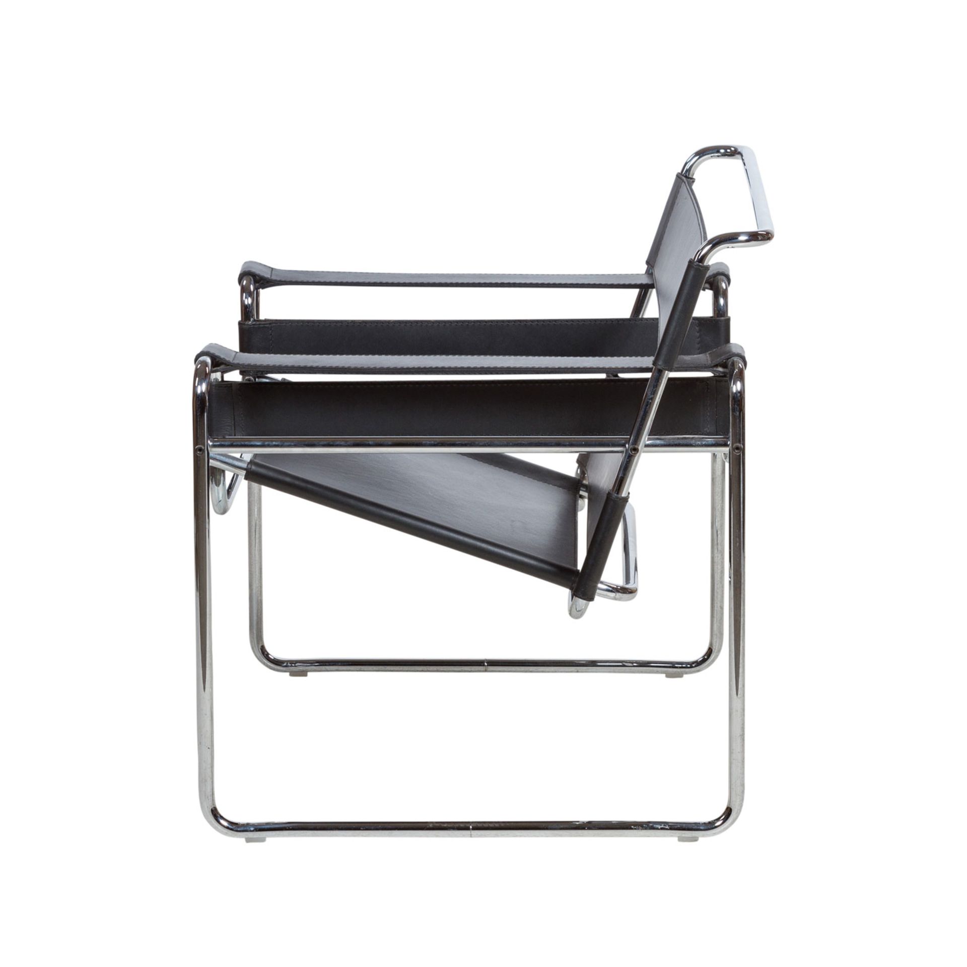 BREUER, MARCEL "Wassily Chair"Marcel Breuer, Sessel / Lounge Chair, Modell 'Wassily Chair', Leder - Bild 3 aus 6