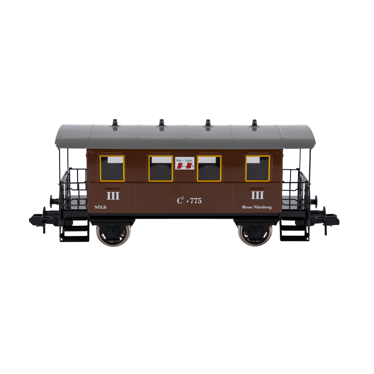 MÄRKLIN-MAXI Konvolut von drei Personenwagen, Spur 1,Metall, bestehend aus 54701, 54703 u. 54705. Im - Image 2 of 4