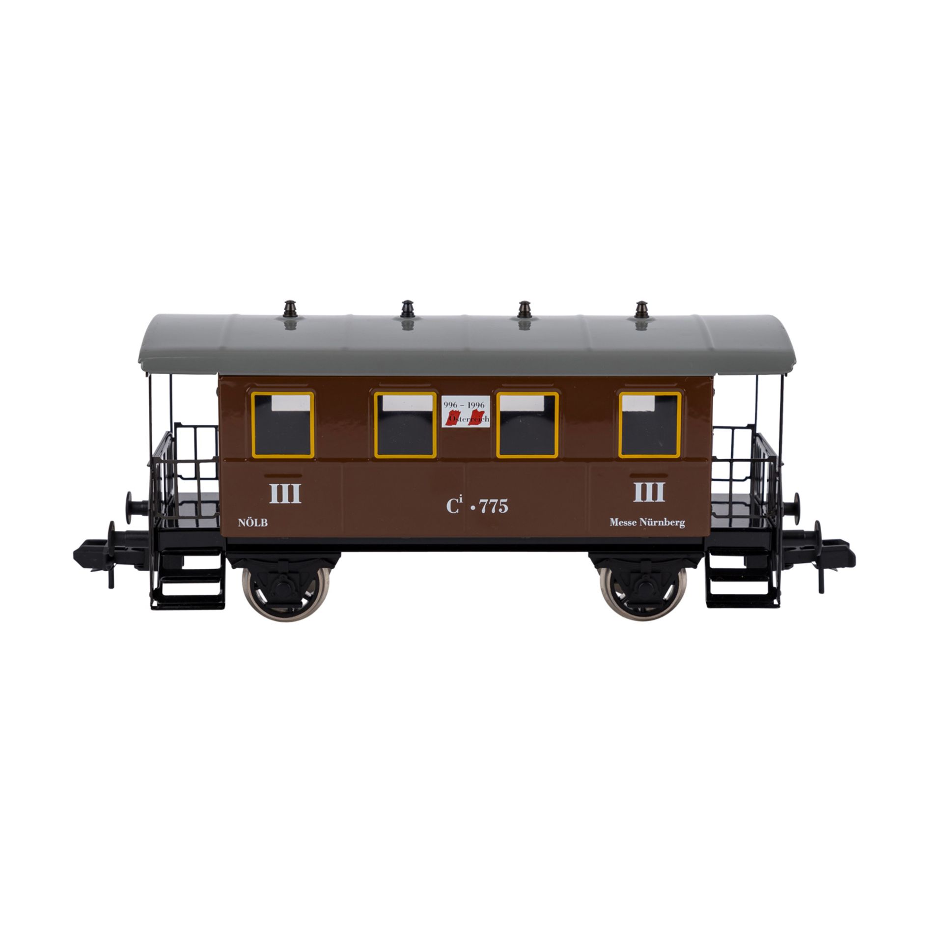 MÄRKLIN-MAXI Konvolut von drei Personenwagen, Spur 1,Metall, bestehend aus 54701, 54703 u. 54705. Im - Bild 2 aus 4