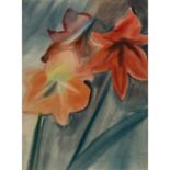 BÖHME, GERD (1899-1978), "Amaryllis",unsigniert, Aquarell/Bütten, HxB: Passepartoutausschnitt ca.