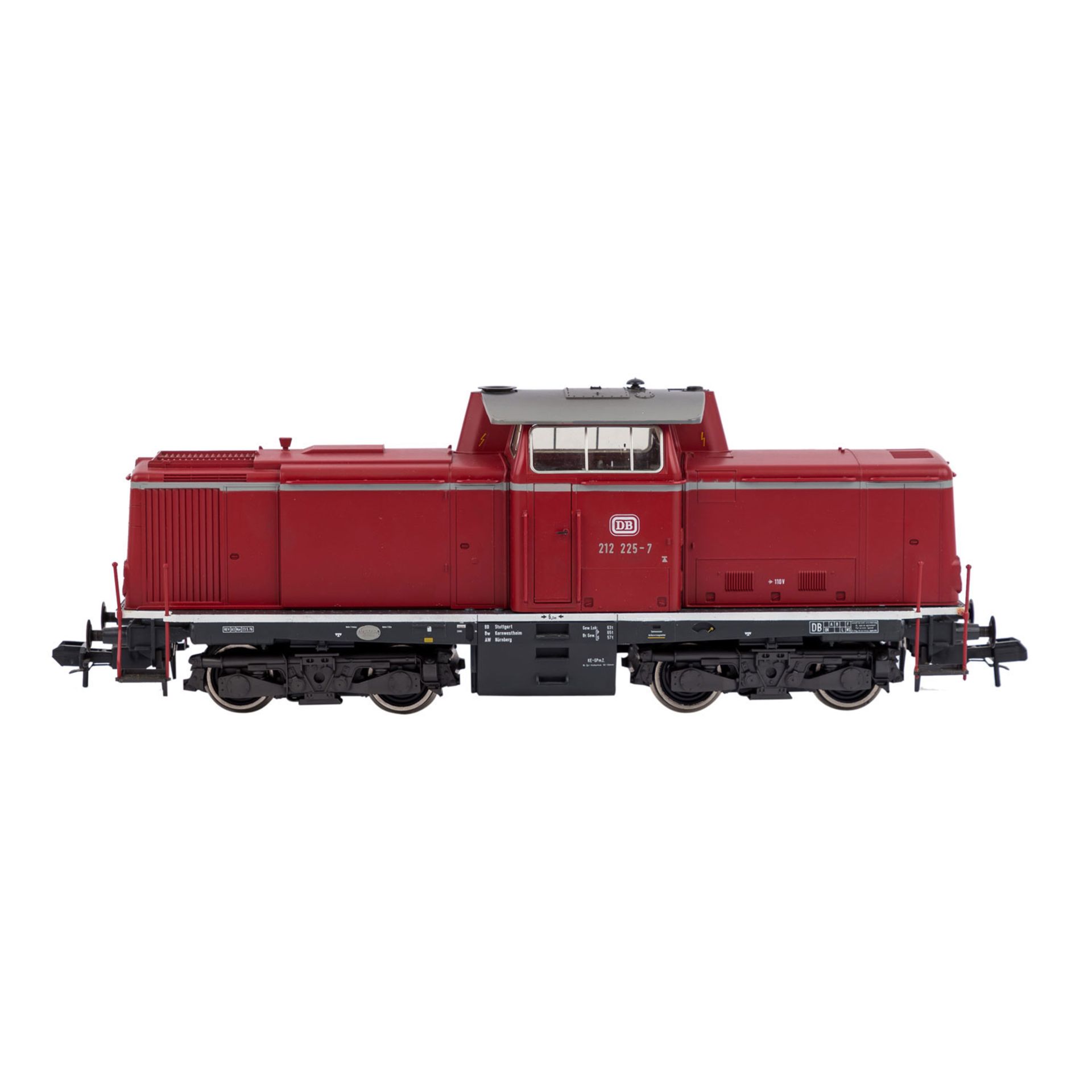 MÄRKLIN Diesellok 5772, Spur 1,rot, BR 212 der DB, BN 212 225-7. Im Originalkarton (l. - Bild 2 aus 6