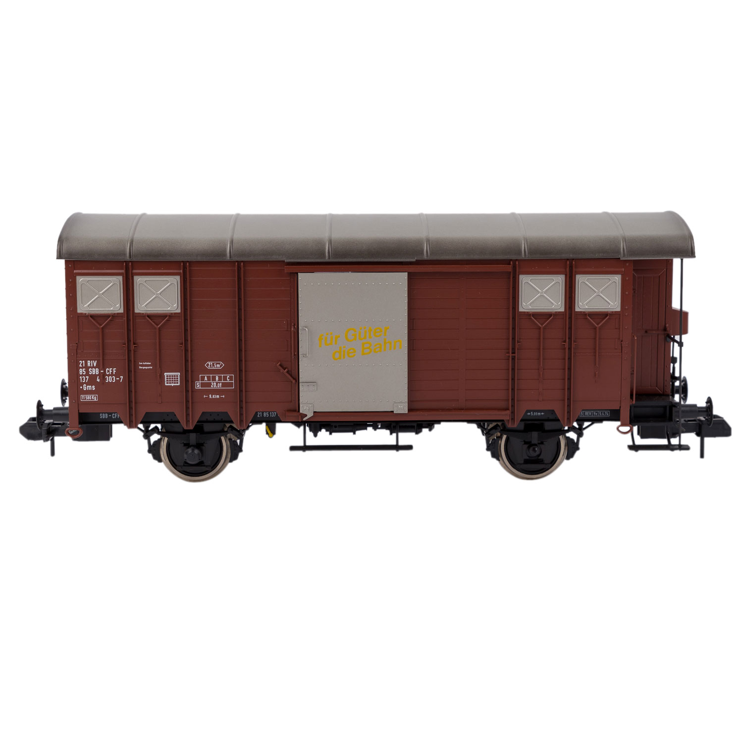 MÄRKLIN Konvolut von drei Güterwagen, Spur 1,bestehend aus 5836 Niederbordwg., 5841 ged. Güterwg. u. - Image 6 of 7