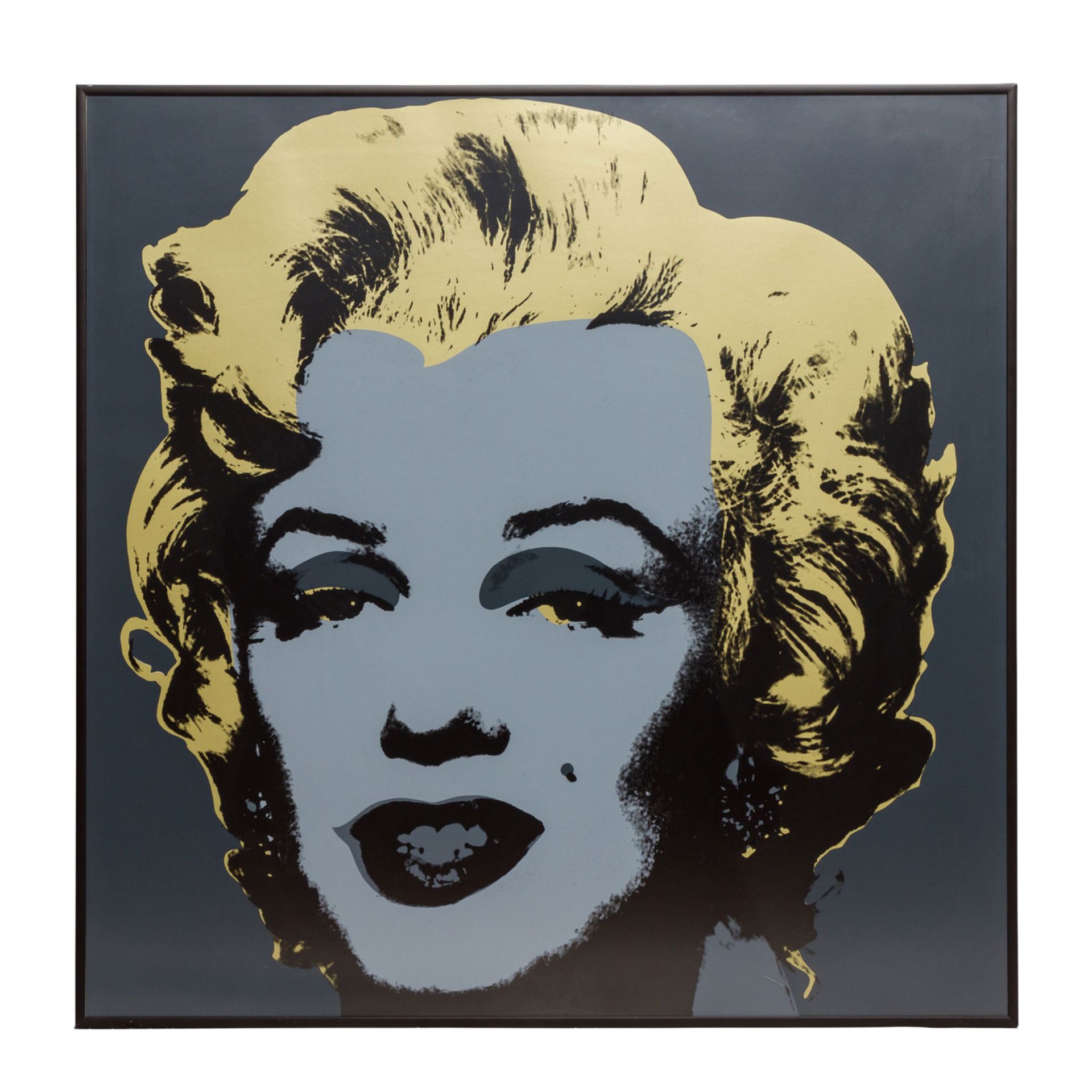 WARHOL, Andy, NACH (1928-1987), "Marilyn Monroe",Portrait in Silber- und Goldtönen vor - Image 2 of 4