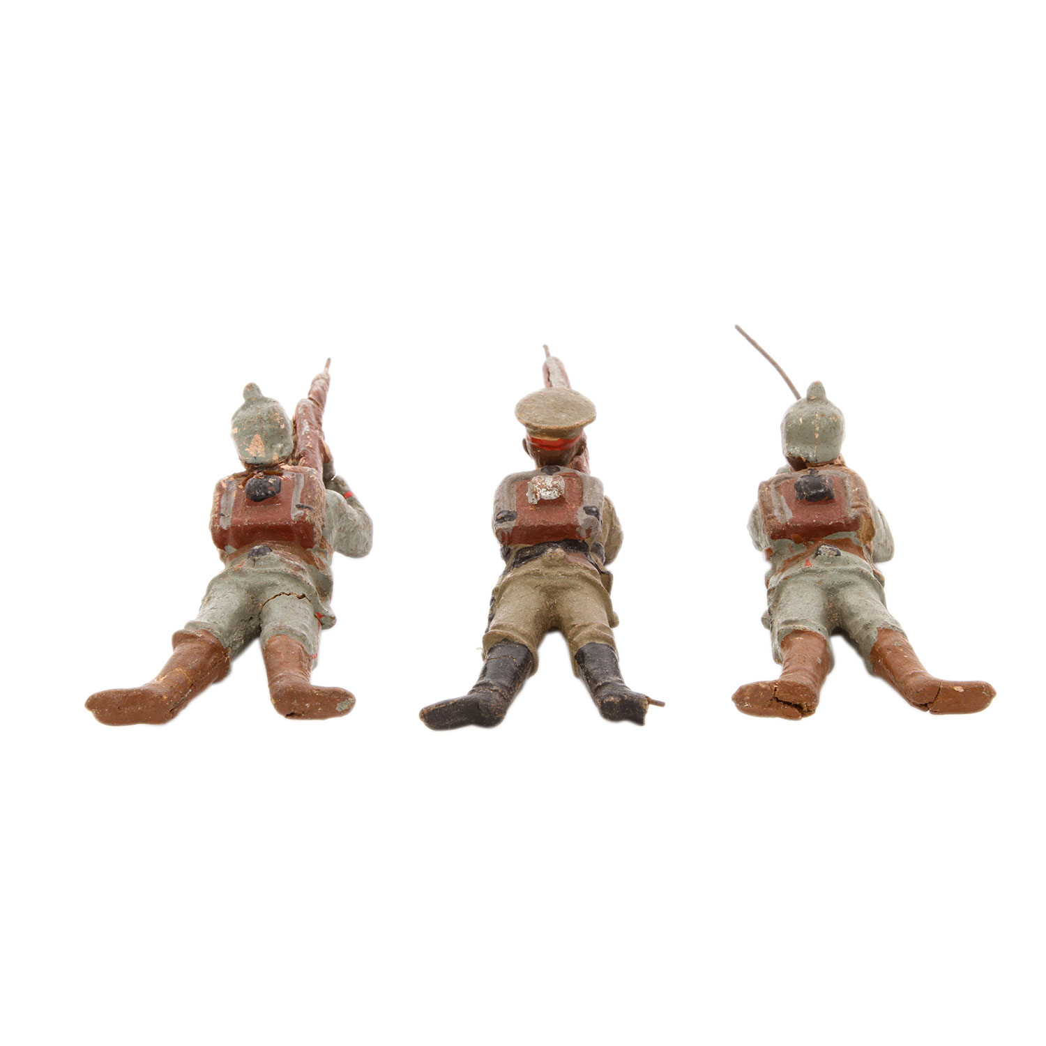 ELASTOLIN u.a. Konvolut von fünf Sanitätsfiguren und sieben Soldaten, 1.WK.,Masse, 2x gemarkt, 2x - Image 7 of 11