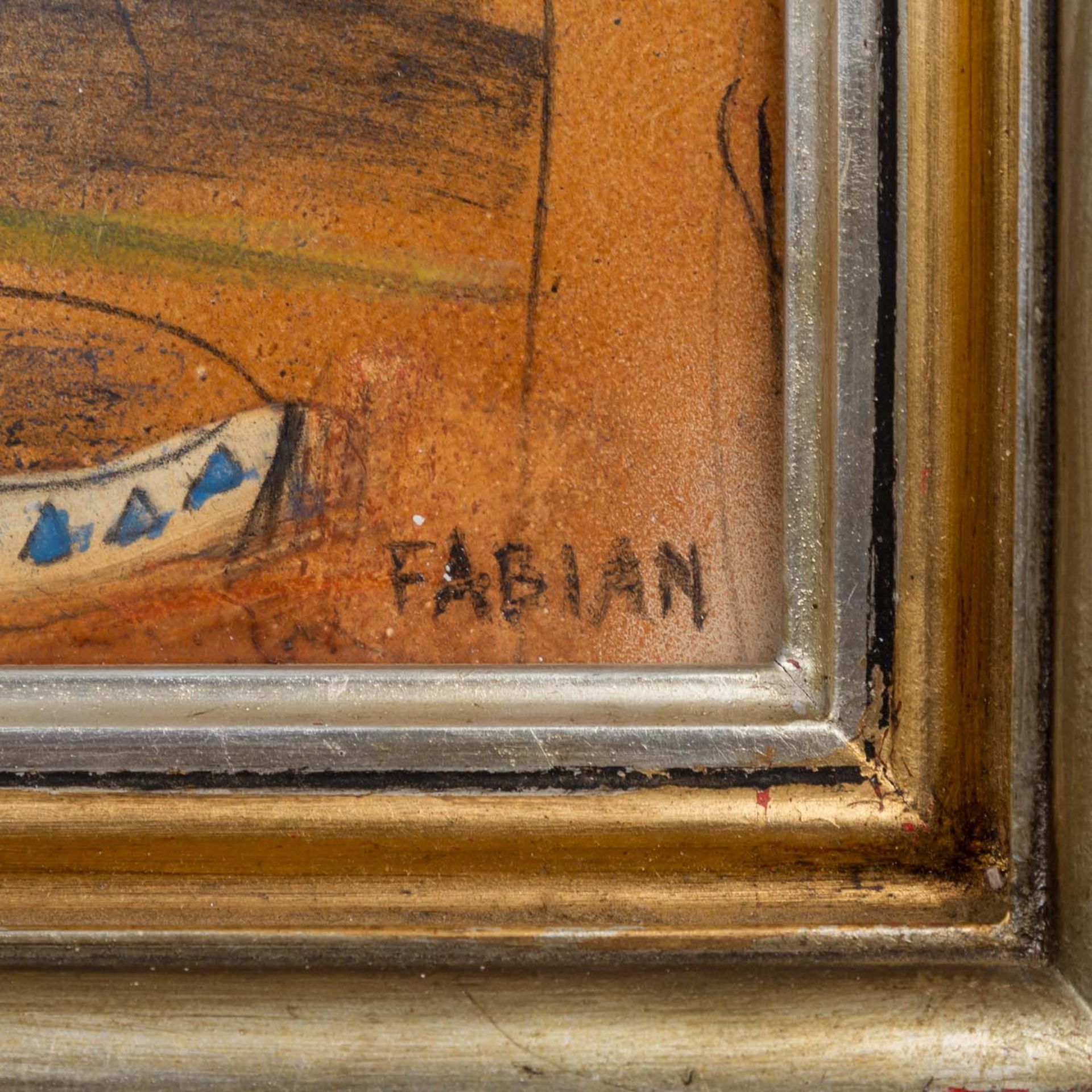 GYONGYVER, FABIAN (1944) 'Zirkus V'.Mischtechnik/Papier, unten rechts signiert 'FABIAN', ca. - Bild 3 aus 4