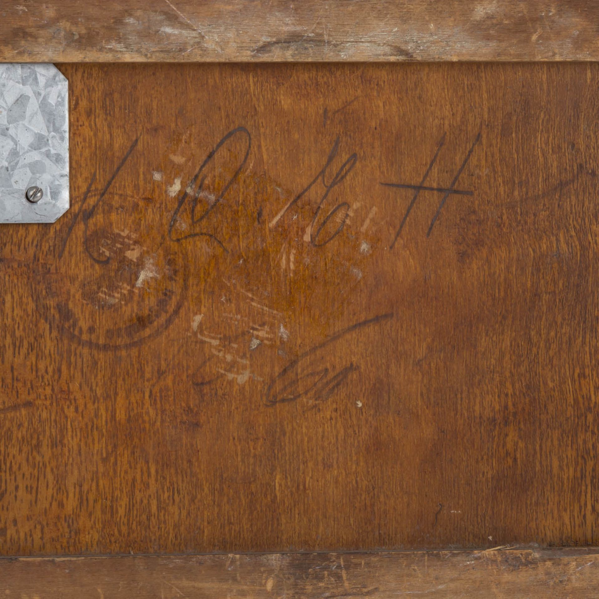 FELKEL, F. (Maler 19./20. Jh.), "Jäger in der Stube am Tisch sitzend"u.li. signiert, Öl/Holz, HxB: - Bild 5 aus 5