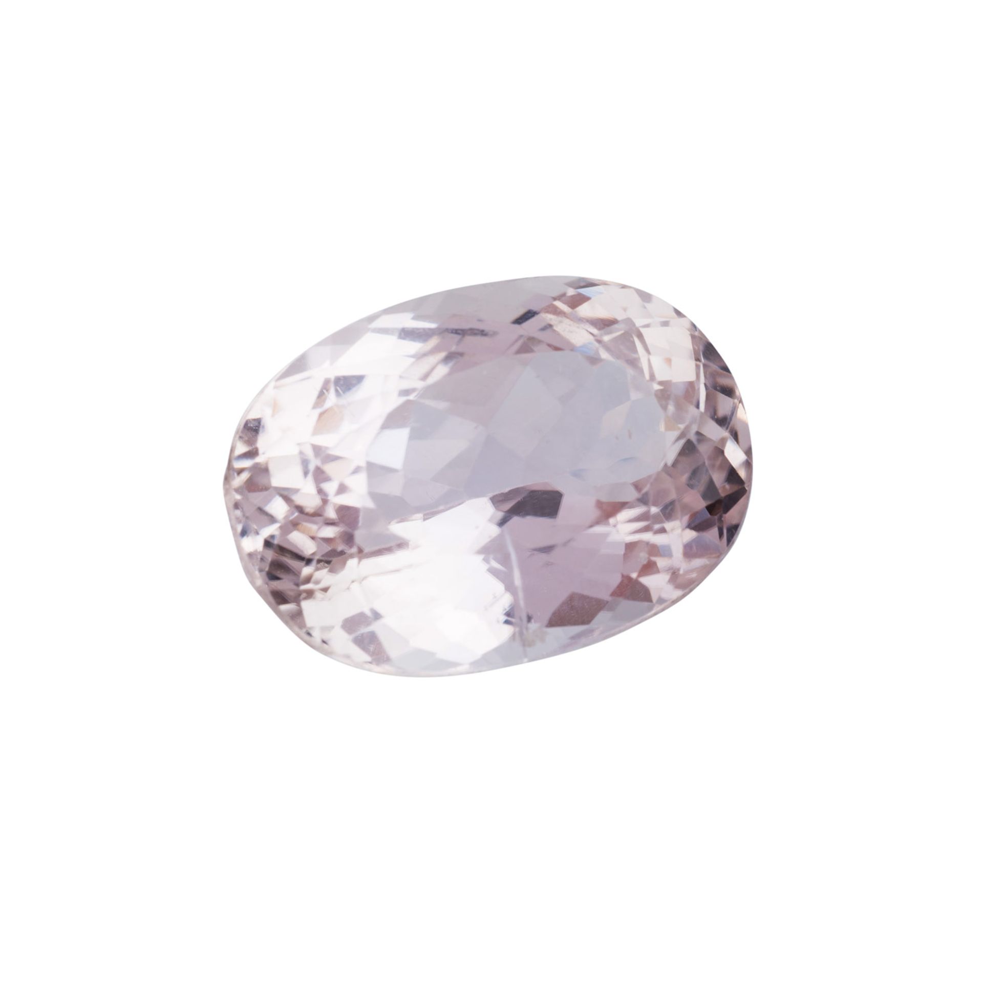 Natürlicher Kunzit, 24,15 ct.,Rosa / Himbeerfarben, Beschädigung am Rand.Natural Kunzite, 24.15 ct.,