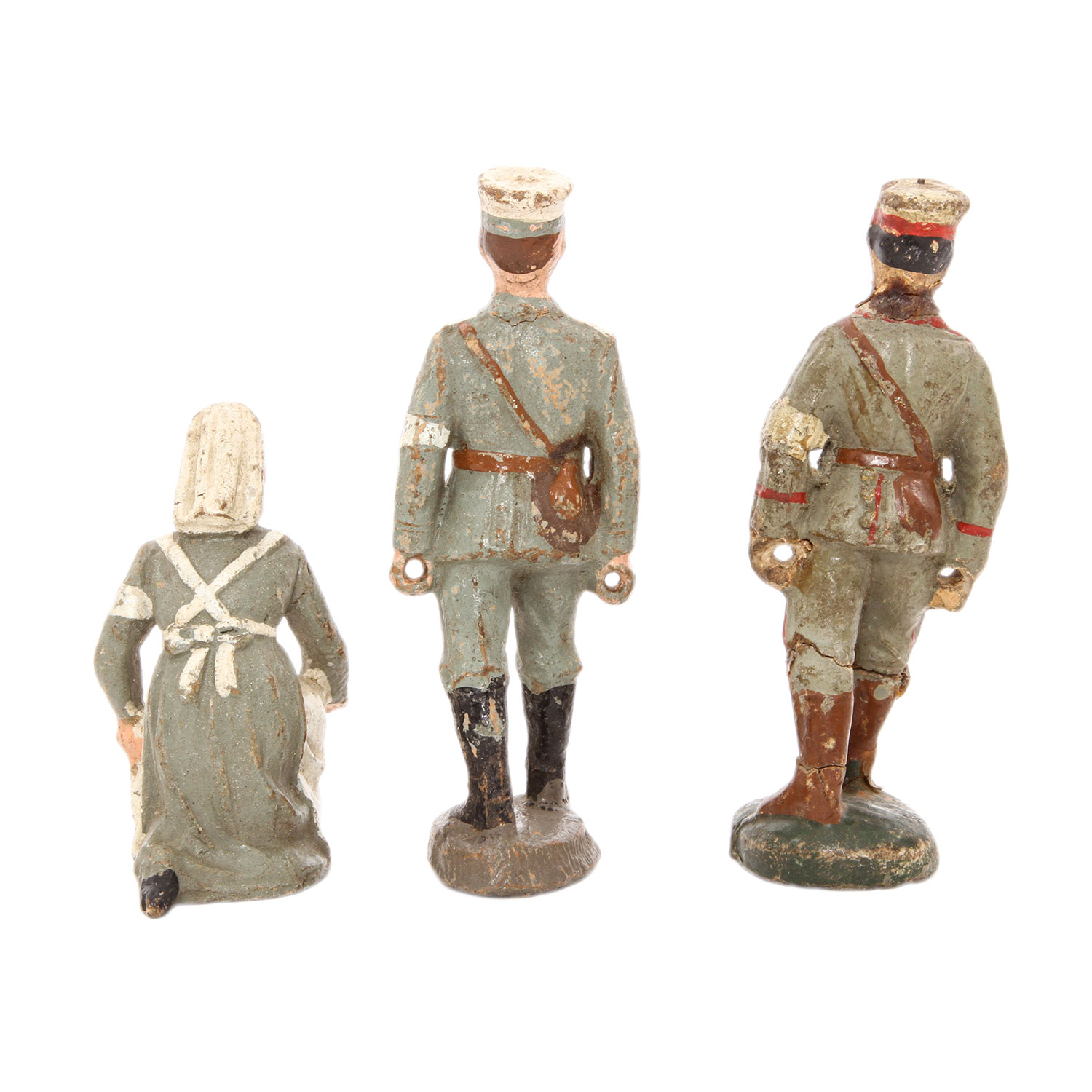 ELASTOLIN u.a. Konvolut von fünf Sanitätsfiguren und sieben Soldaten, 1.WK.,Masse, 2x gemarkt, 2x - Image 11 of 11