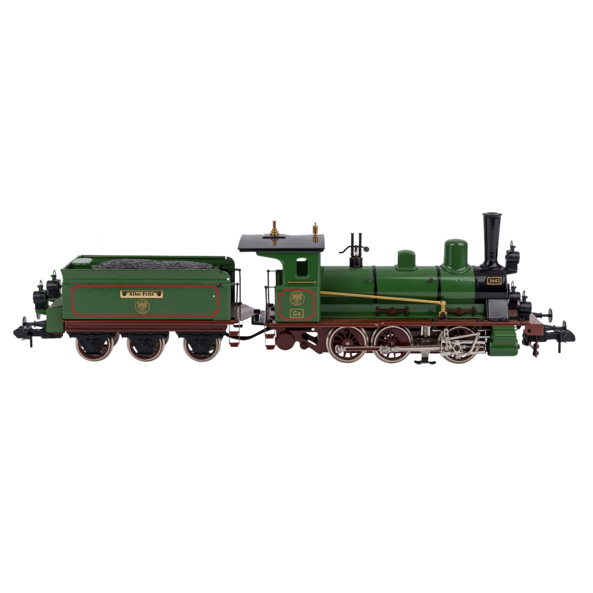 MÄRKLIN-MAXI Preußische Schlepptenderlok "Alter Fritz" 54522, Spur 1,Metall, grün/schwarz, G4, KPEV, - Bild 4 aus 6