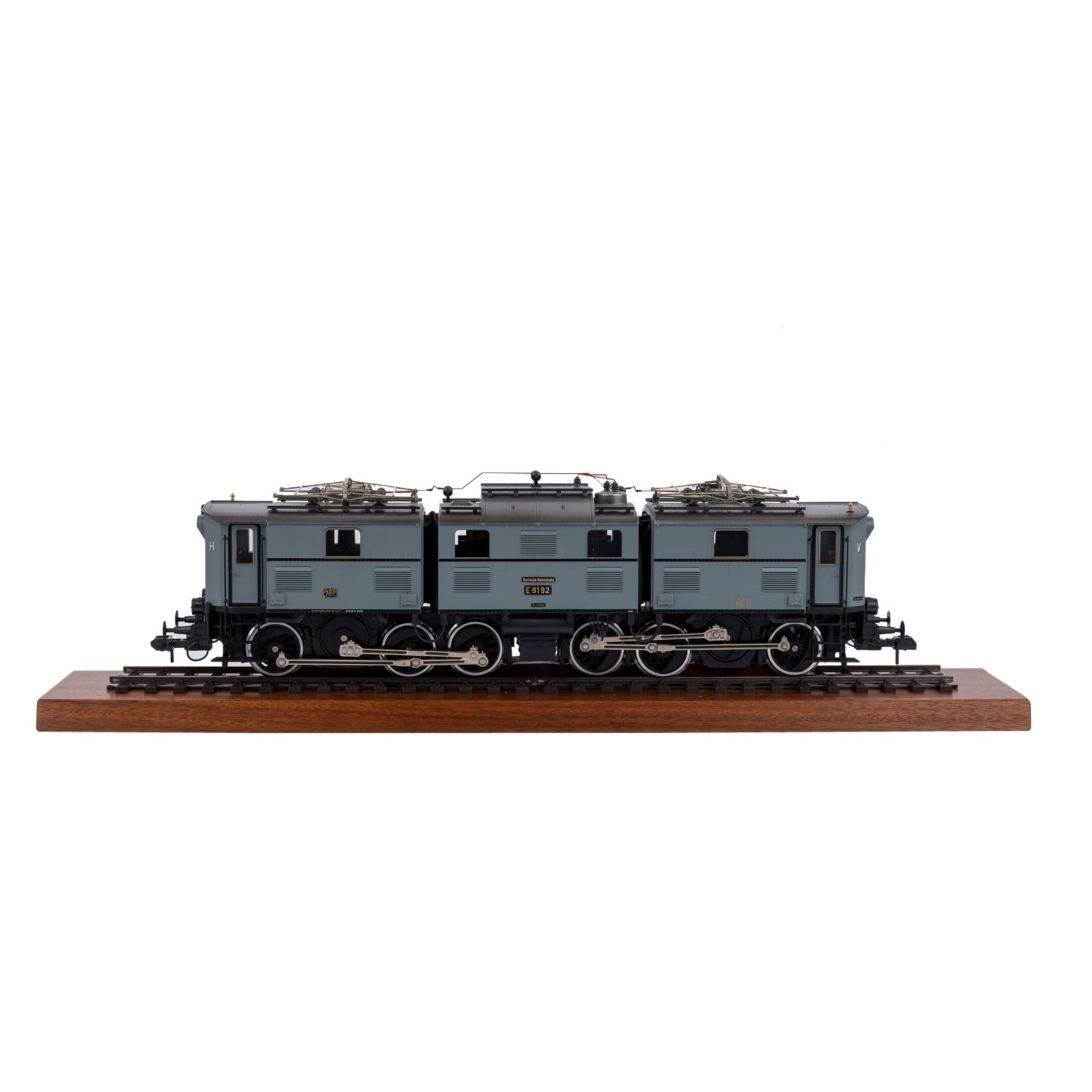 MÄRKLIN E-Lok 5718, Spur 1,graues Metallgehäuse, BR E 91 der DRG, BN E 9192, auf - Bild 4 aus 5