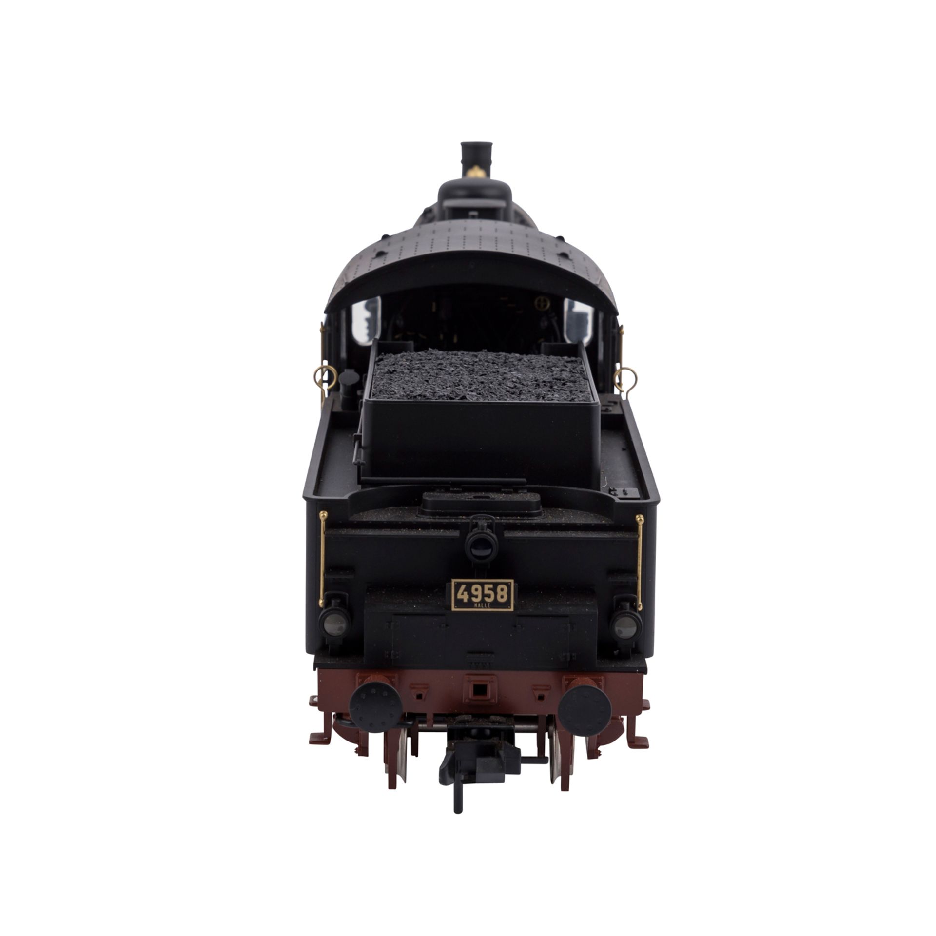 MÄRKLIN Schlepptenderlok 5508, Spur 1,schwarz. Im Originalkarton (part. Altersspuren), guter Erhalt, - Bild 3 aus 6