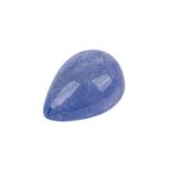 Tansanit Cabochon, 6,66 ct.,9.8 x 13.6 x 6.2 mm. Blauviolett.Bluish violet.
