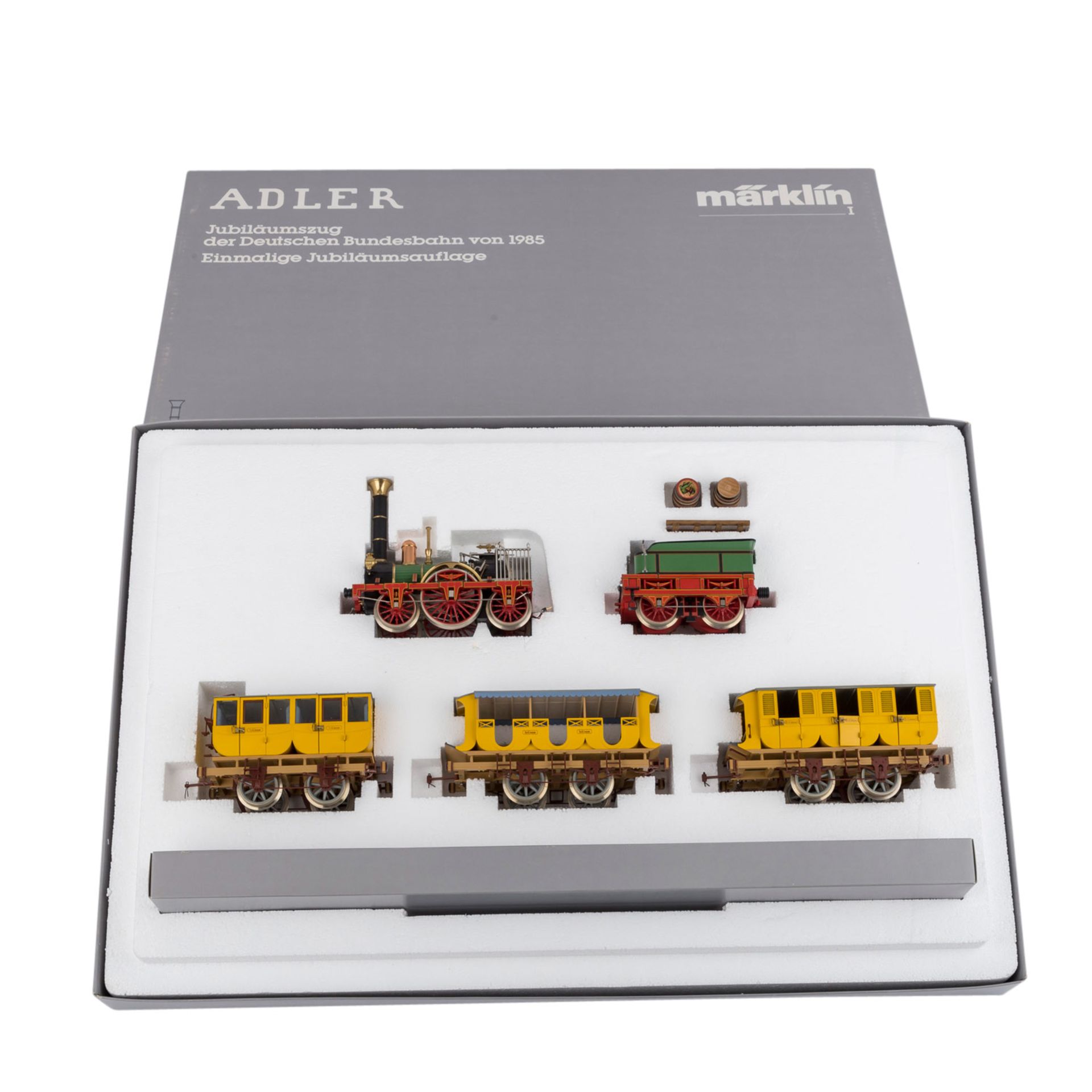 MÄRKLIN „Adler“ 5751, Spur 1, 1985,einmalige Aufl. zum Jubiläum „150 Jahre Deutsche Eisenbahnen“, - Bild 8 aus 9