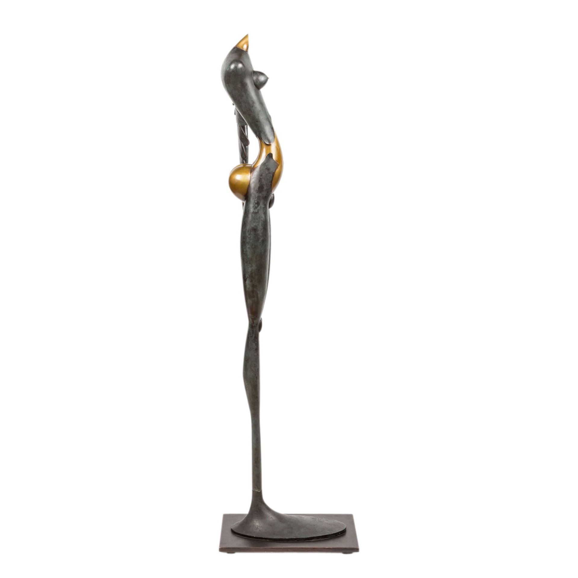 WUNDERLICH, PAUL (1927 - 2010), "Nike", Bronze, 1990/91,Bronze grüntonig patiniert und - Image 4 of 5