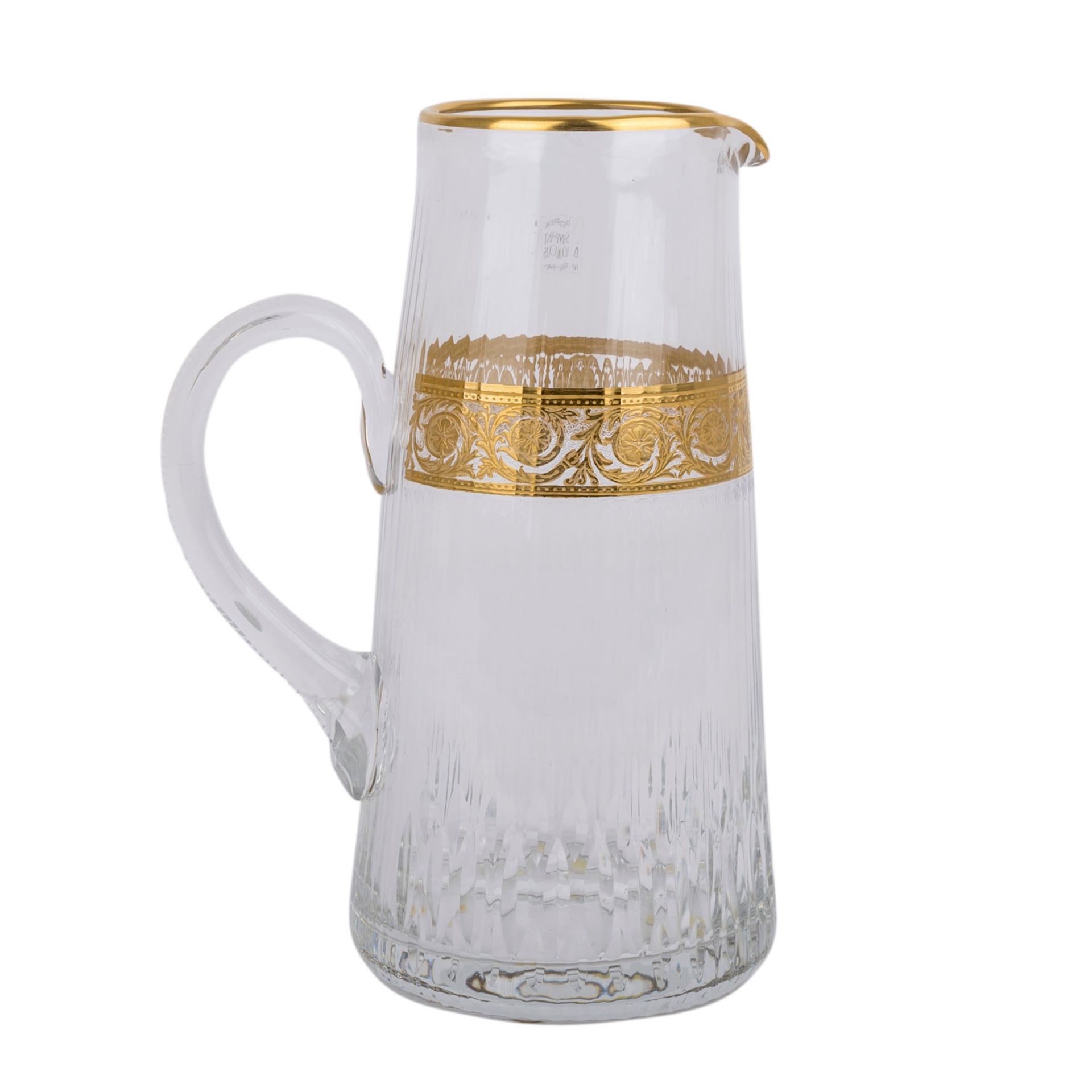 SAINT LOUIS „Thistle Gold“ UMFANGREICHES TRINKGLÄSER-SETFarbloses Kristallglas, Wandung dekoriert - Image 2 of 9