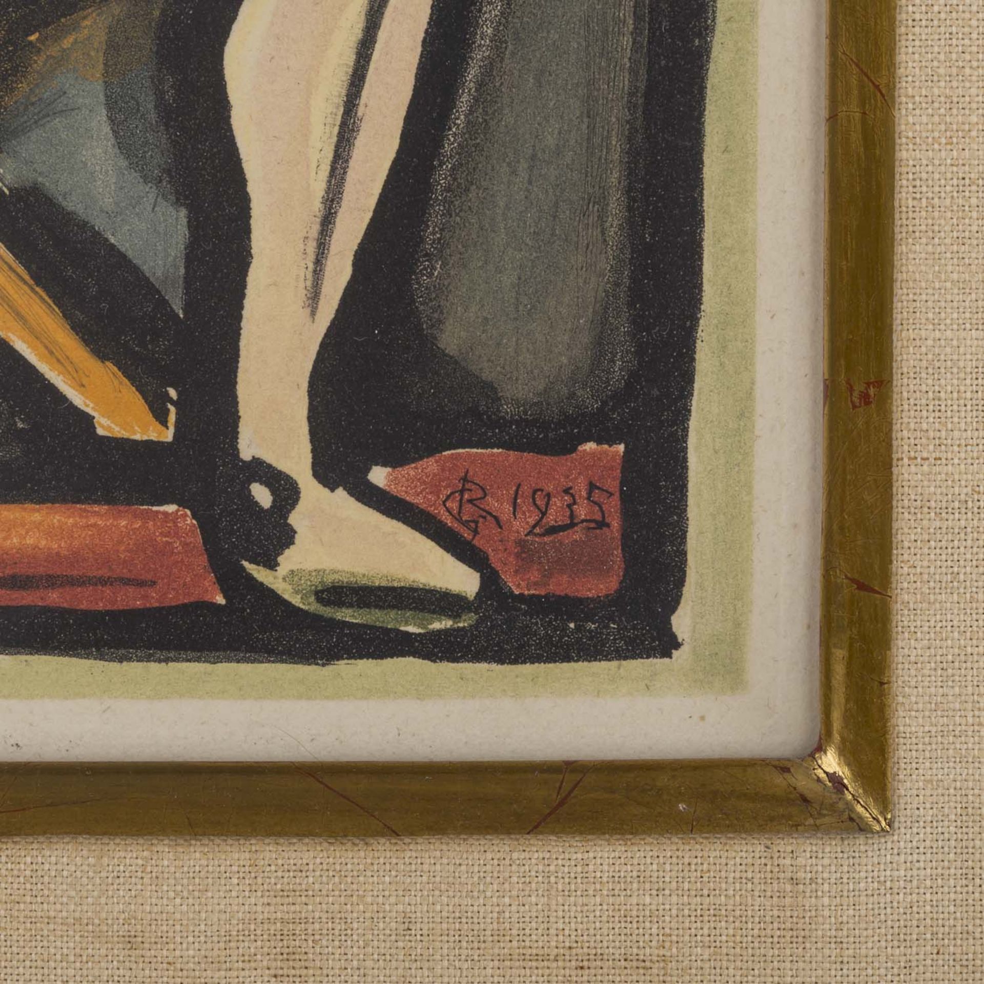 ROUAULT, GEORGES (1871-1958) "Enfant de la balle"Farbaquatinta-Rad. von 1935 aus "Circe de l´ - Image 3 of 4