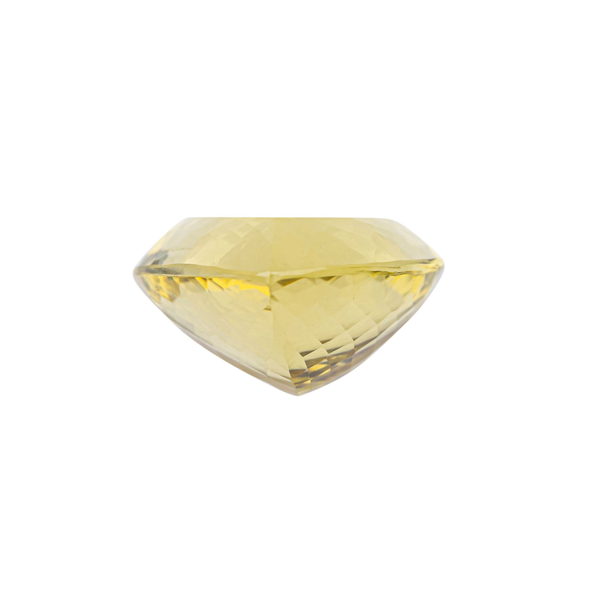 Lemon Citrin, 44,15 ct.,Trillantform.Lemon citrine, 44.15 ct., trillant cut. - Bild 3 aus 5