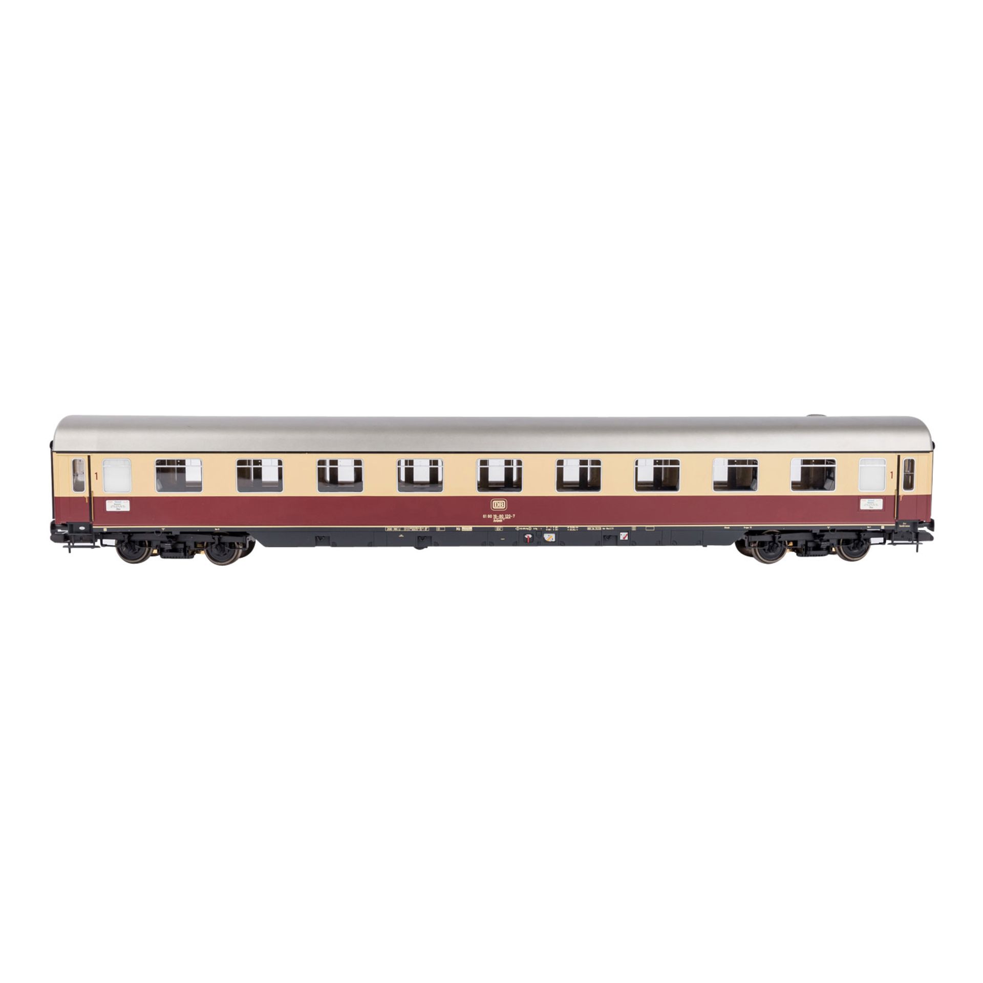 MÄRKLIN Schnellzug-Wagenset "Rheingold 1" 58038, Spur 1.Rot-/beigefarben, bestehend aus 3 - Image 6 of 7