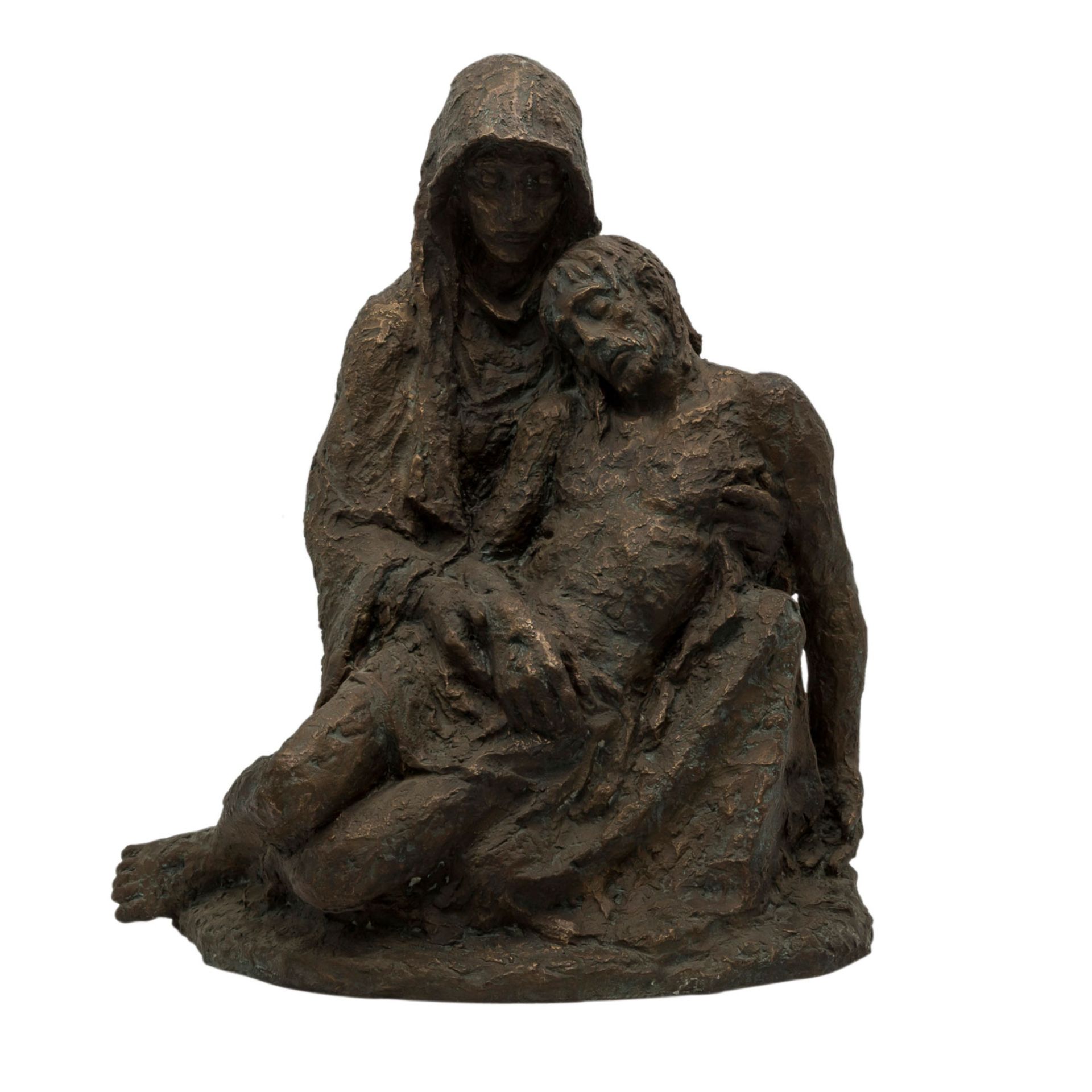 FRIEDRICH-GRONAU, LORE (Görlitz 1905-2002 Schwarzach a. Main) 'Pietà'.Bronze patiniert, - Image 2 of 5