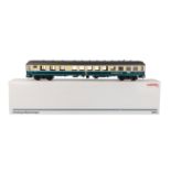 MÄRKLIN Schnellzug-Halbspeisewagen 58042, Spur 1.Blau-/cremefarben, 4-achsig, mit