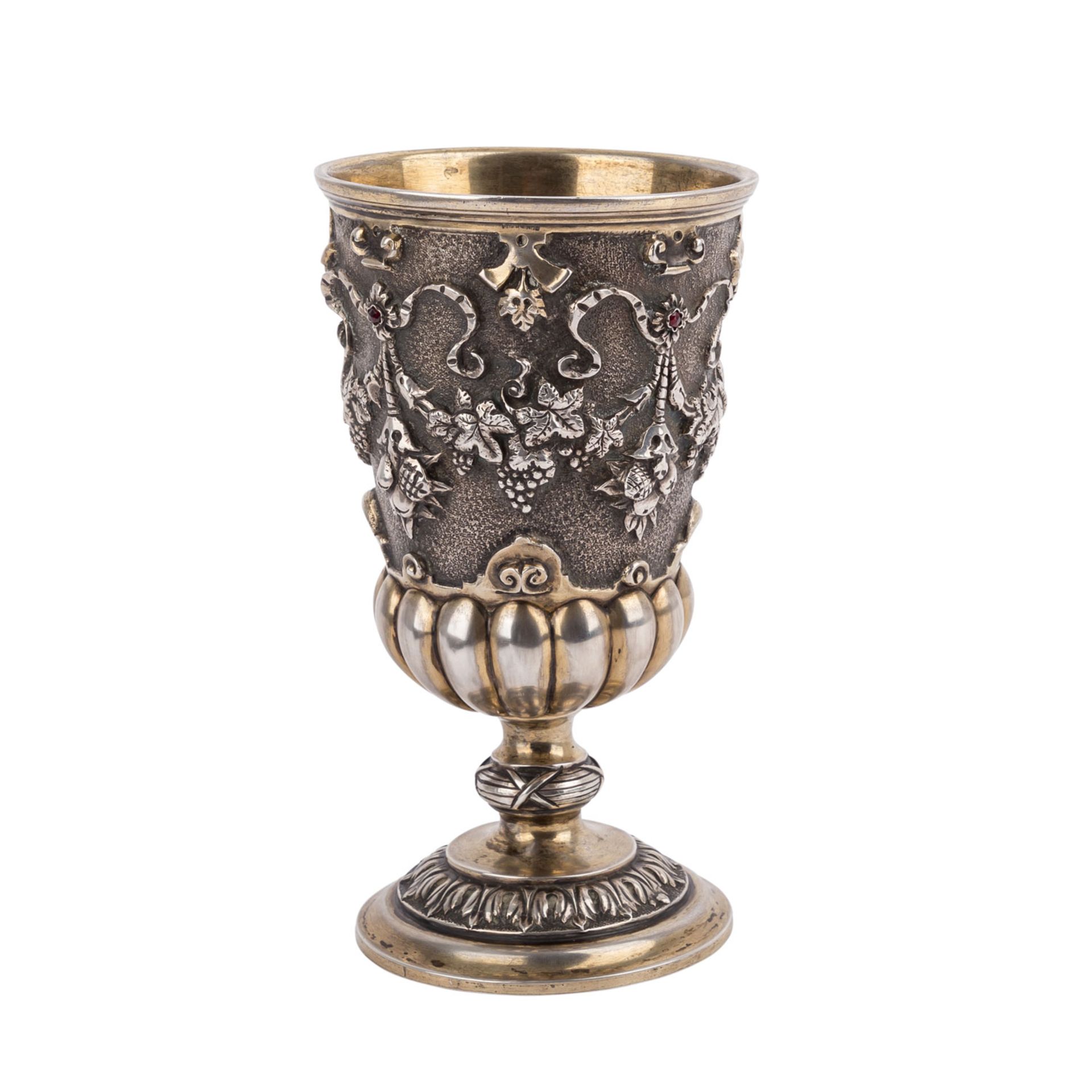 EMIL FOEHR Pokal, Ende 19. Jh.Kgl. Hofjuwelier, Stuttgart 1835-1904, Pokal, Silber, wohl um 1875, - Bild 3 aus 6