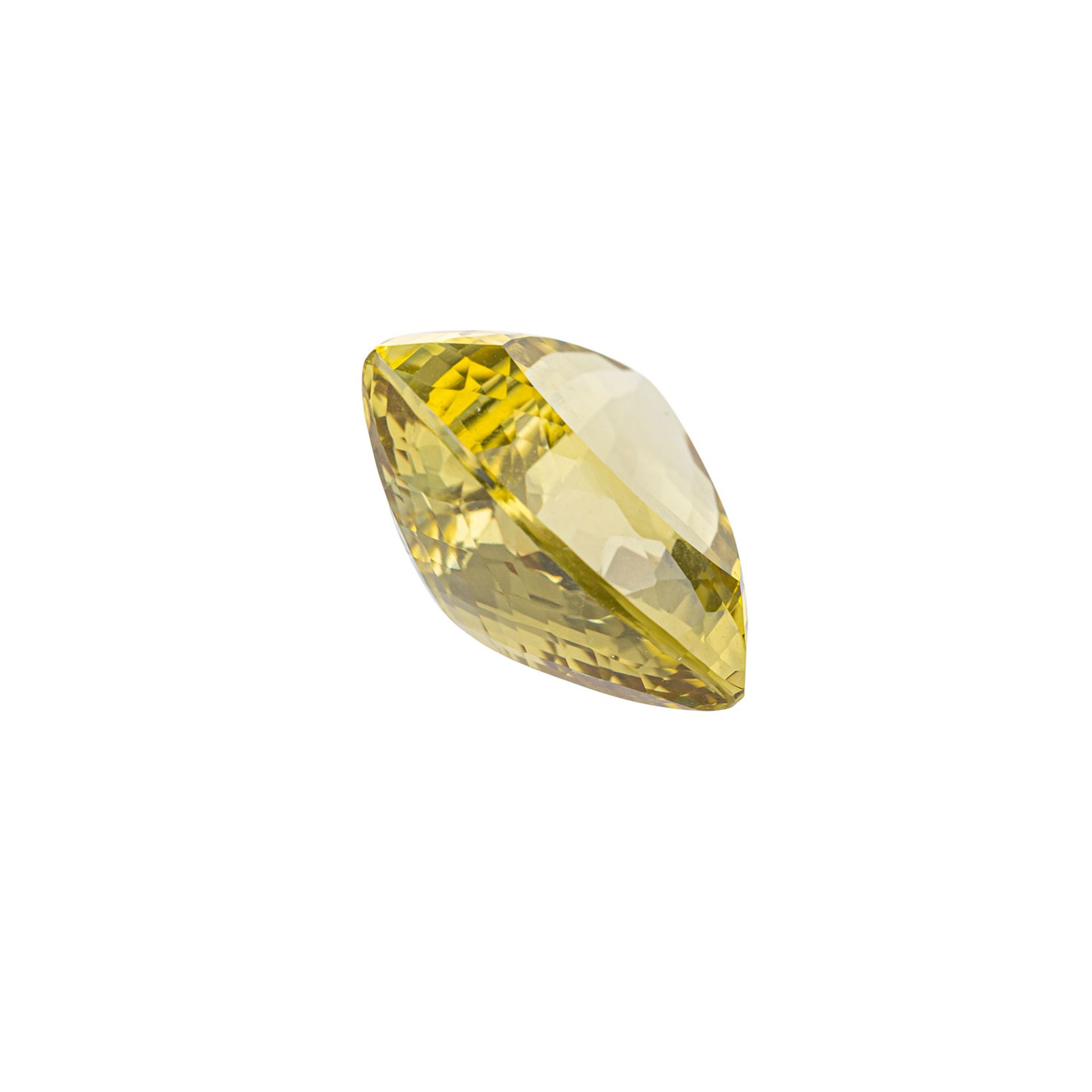 Lemon Citrin, 44,15 ct.,Trillantform.Lemon citrine, 44.15 ct., trillant cut. - Image 4 of 5