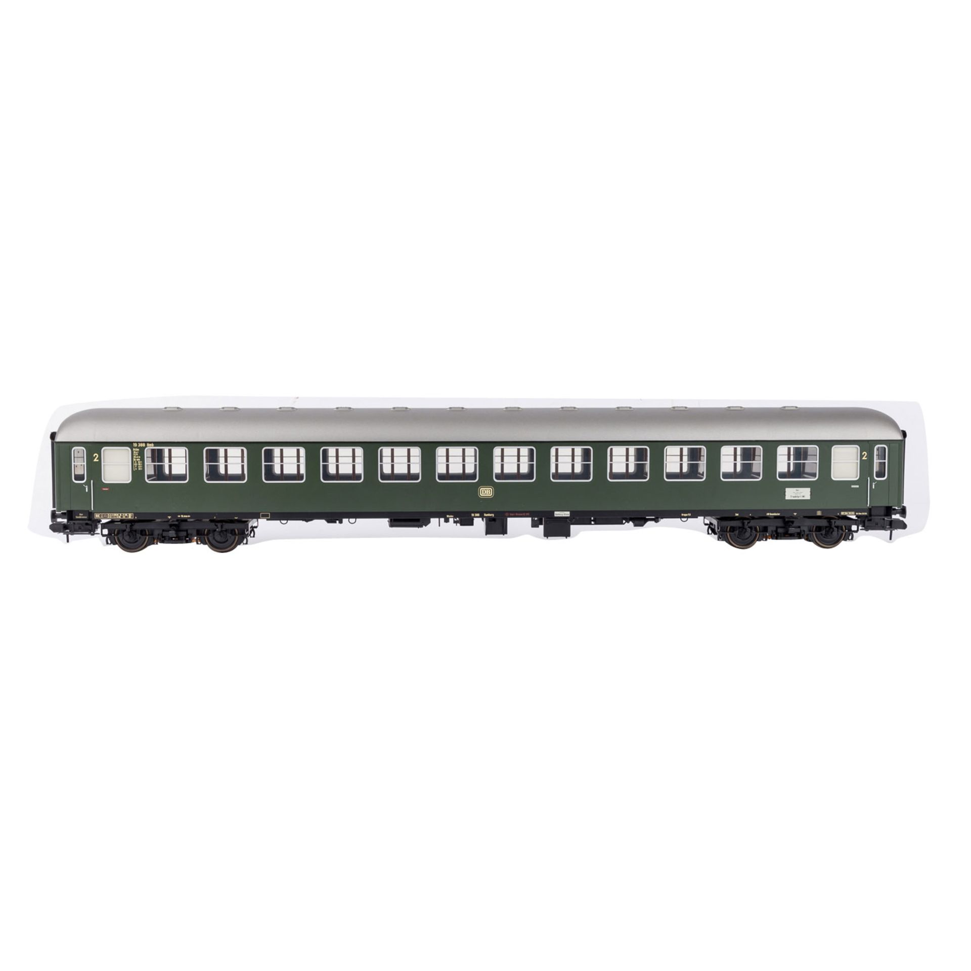 MÄRKLIN Schnellzugwagen 2. Klasse 58021, Spur 1.Grünfarben, 4-achsig, mit Innenbeleuchtung (Fkt. - Bild 2 aus 3