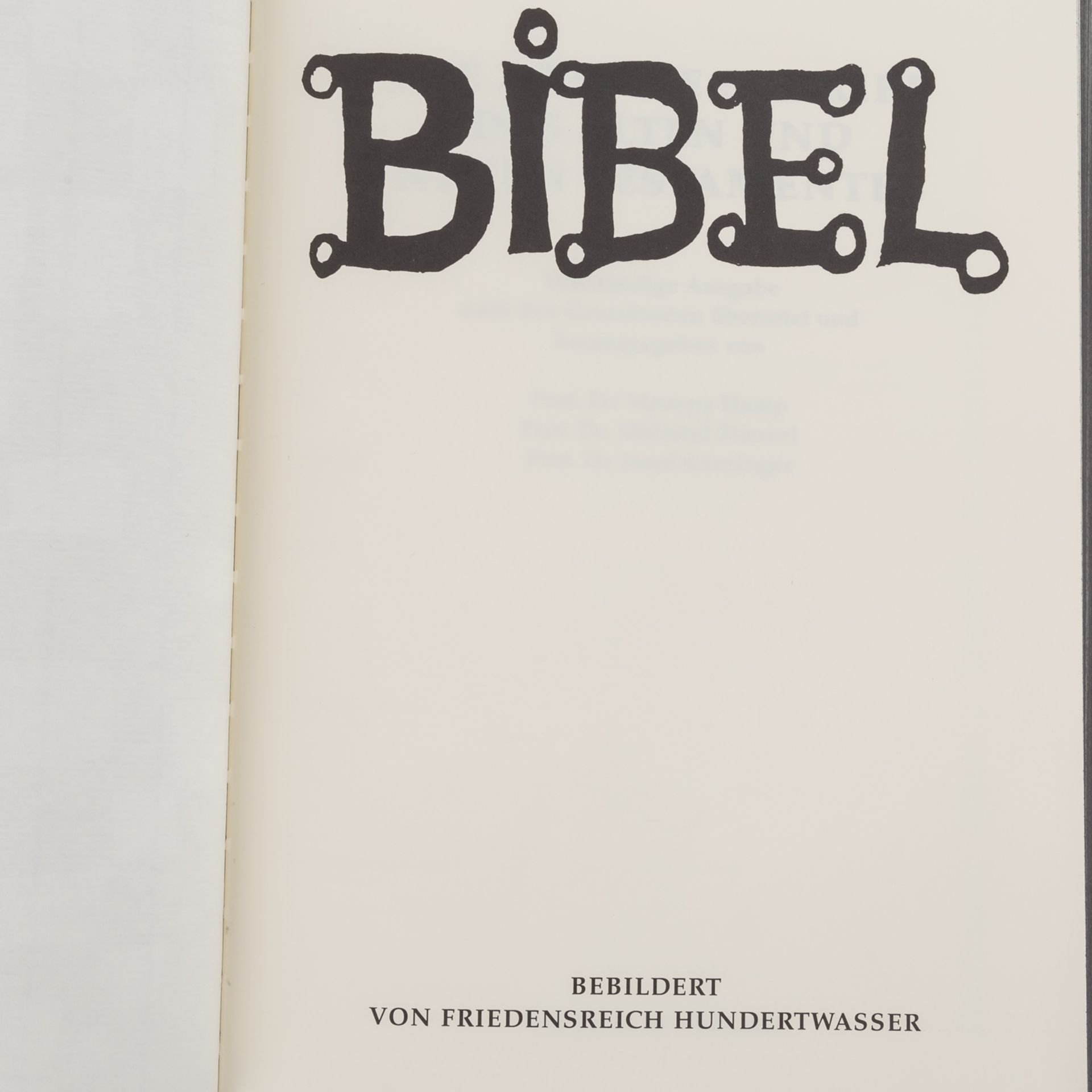 HUNDERTWASSER, FRIEDENSREICH (1928-2000), Bibel,Die Heilige Schrift des Alten und Neuen - Image 3 of 5