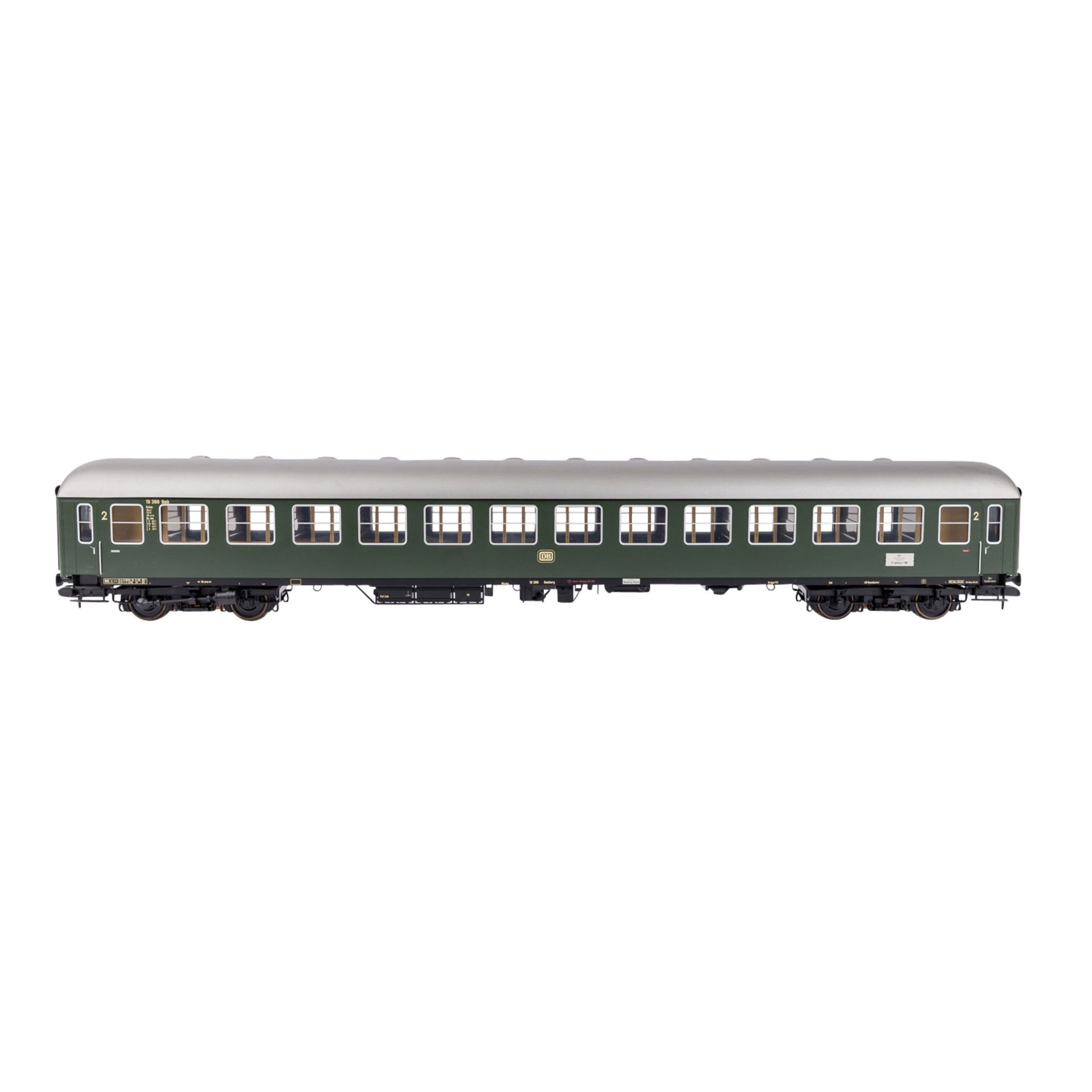 MÄRKLIN Schnellzugwagen 2. Klasse 58021, Spur 1.Grünfarben, 4-achsig, mit Innenbeleuchtung (Fkt. - Bild 2 aus 3