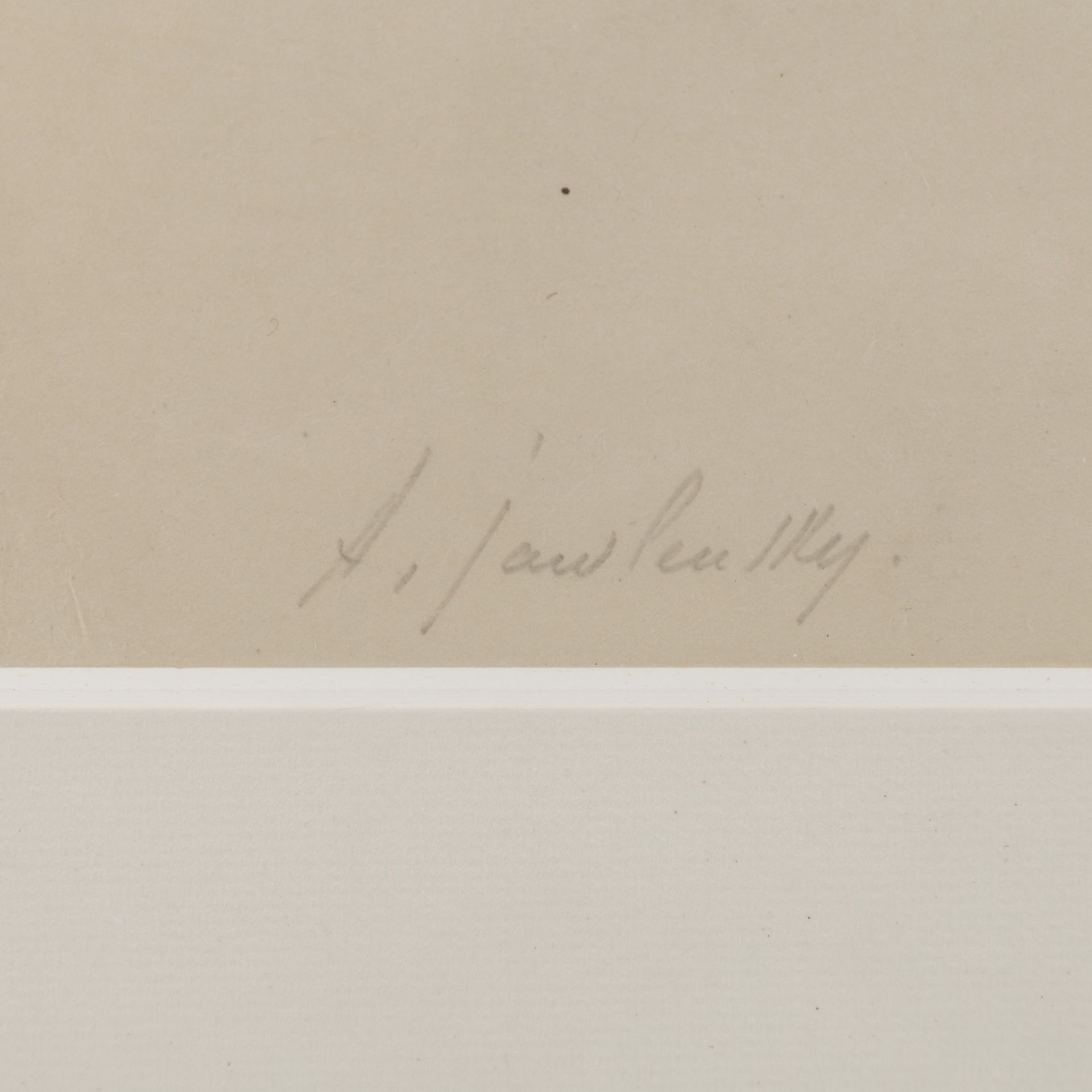 JAWLENSKY, ALEXEJ (1864-1941) "Kopf IV"Lithografie, signiert u.l: A.Jawlensky, bezeichnet u.r: J, - Image 3 of 6