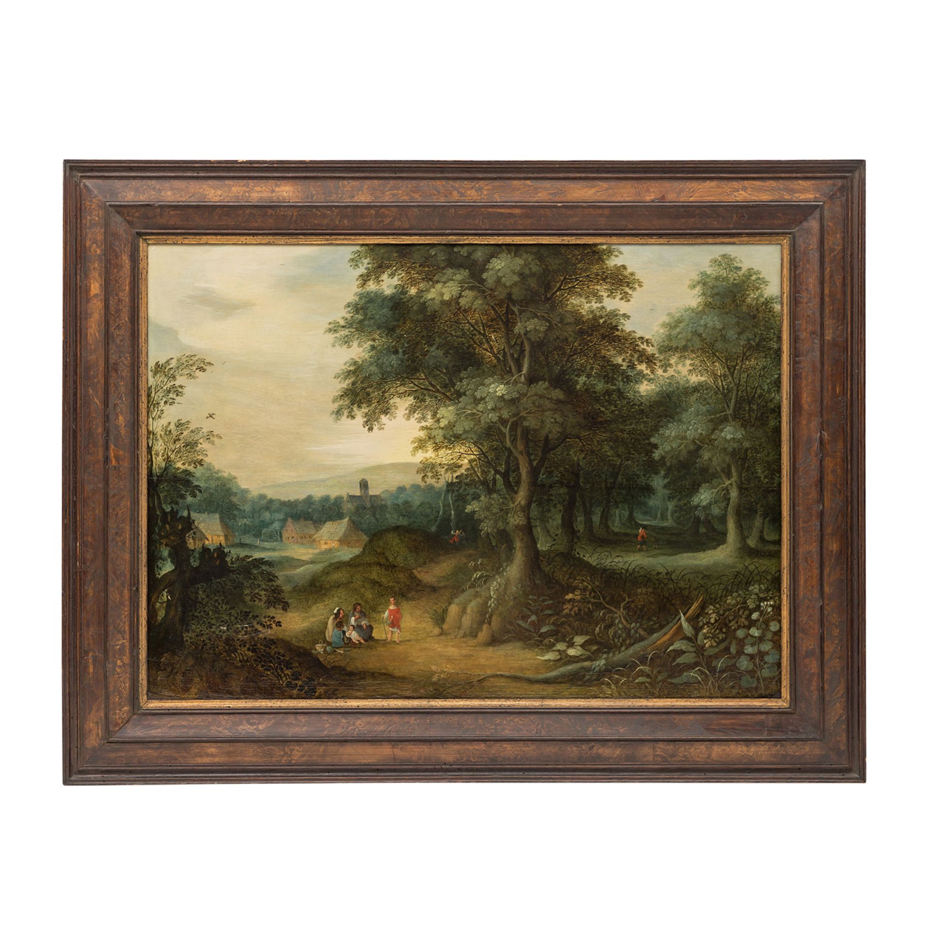 VAN DER LANEN, JASPER (1592-1626) Werkstattnachfolge des "Waldlandschaft mit Figurenstaffage"Öl - Bild 2 aus 3