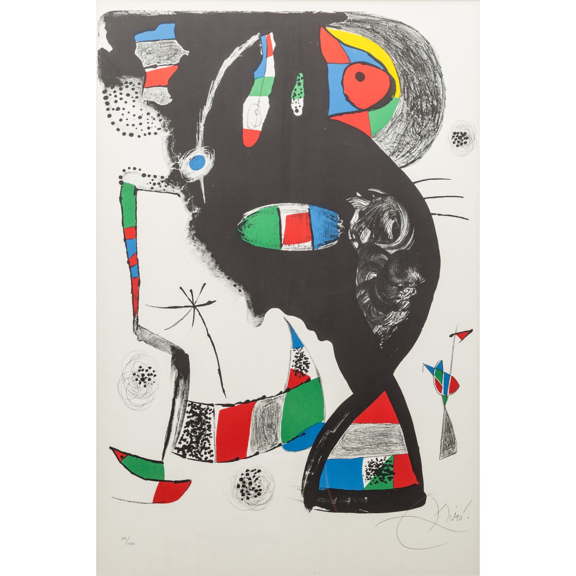 MIRÓ, JOAN (1893-1983), "42, Rue Blomet", 1977,Farblithographie/Arches (Wasserzeichen am rechten