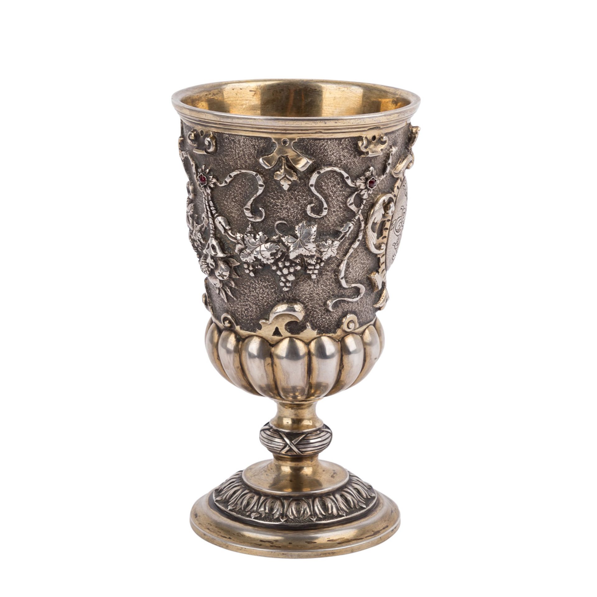 EMIL FOEHR Pokal, Ende 19. Jh.Kgl. Hofjuwelier, Stuttgart 1835-1904, Pokal, Silber, wohl um 1875, - Bild 4 aus 6