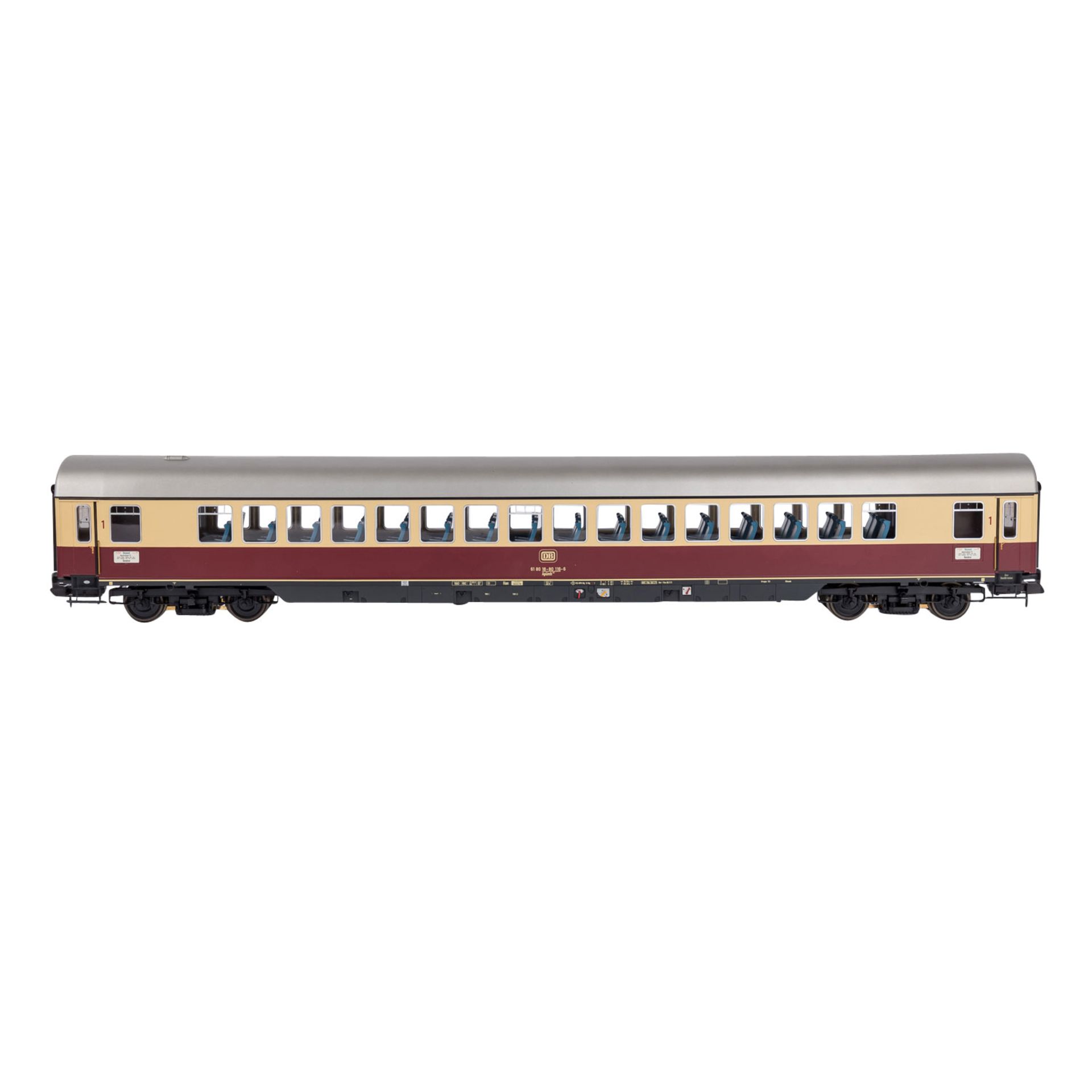 MÄRKLIN Schnellzug-Wagenset "Rheingold 2" 58039, Spur 1.Rot-/beigefarben, bestehend aus 3 - Image 6 of 7