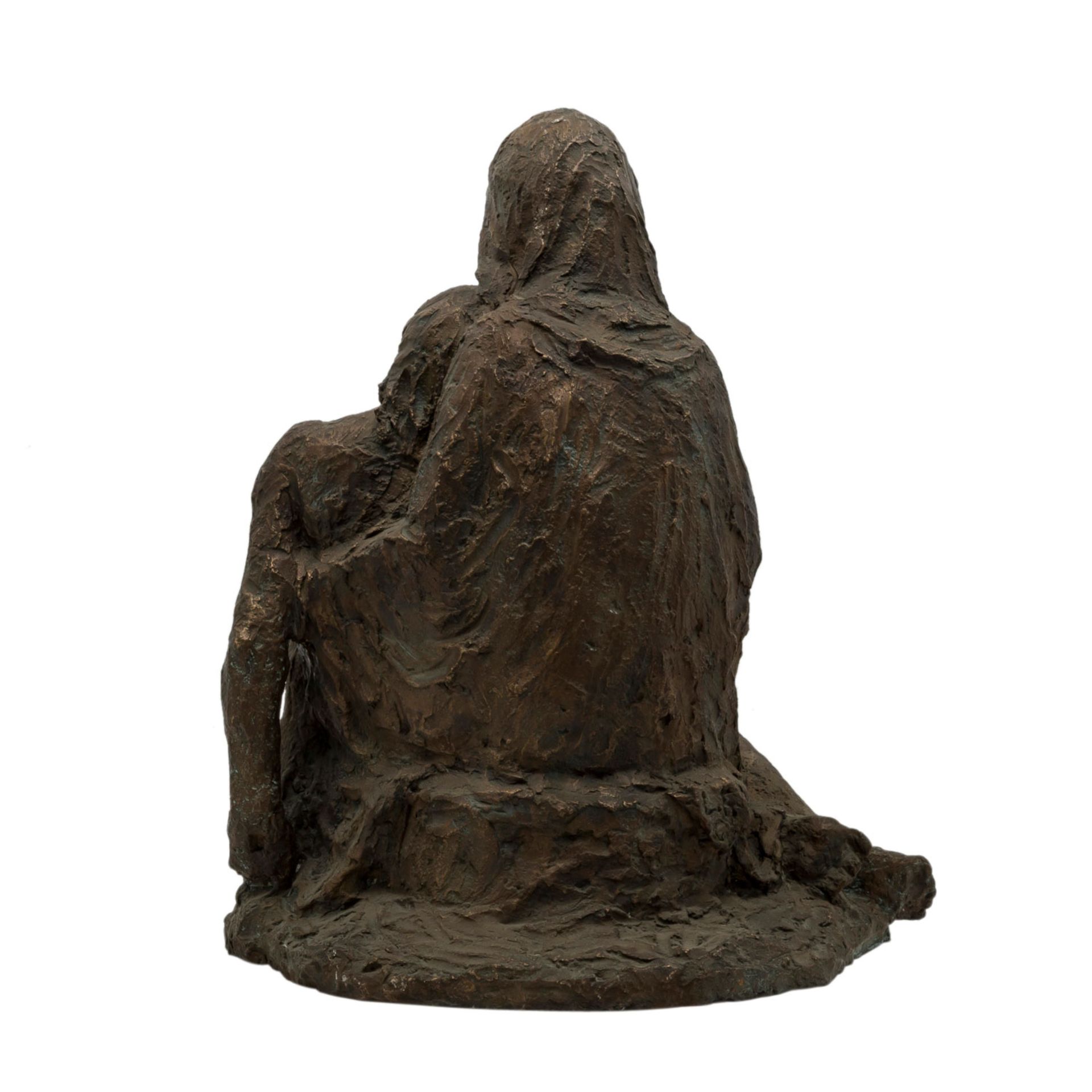 FRIEDRICH-GRONAU, LORE (Görlitz 1905-2002 Schwarzach a. Main) 'Pietà'.Bronze patiniert, - Image 4 of 5